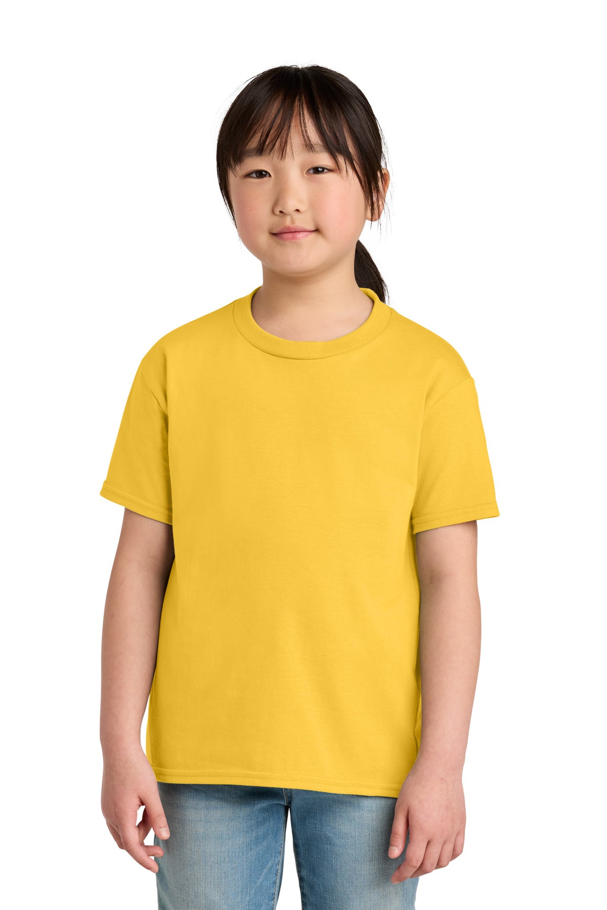 Custom logo Gildan® Youth Softstyle® Midweight Tee 65000B in Daisy