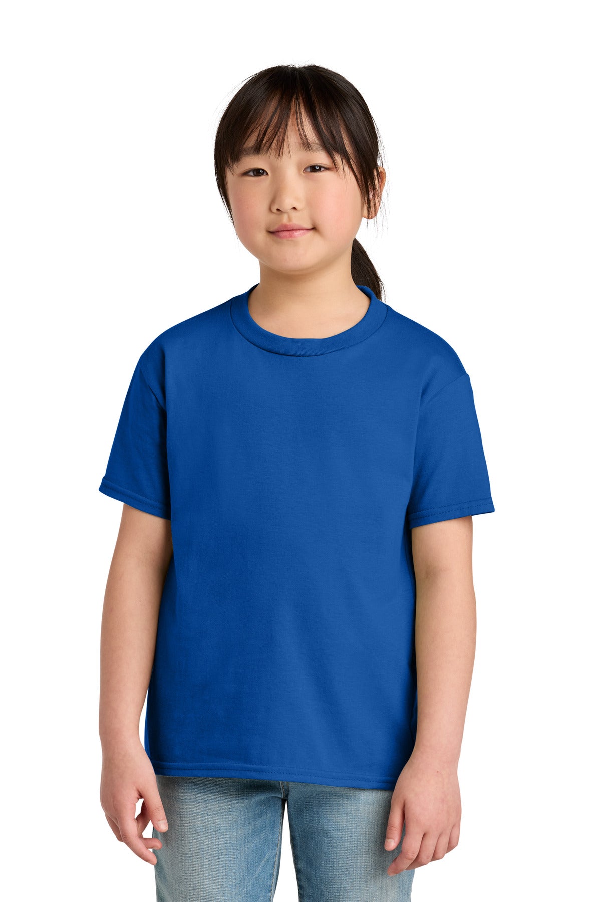 Custom logo Gildan® Youth Softstyle® Midweight Tee 65000B in Royal