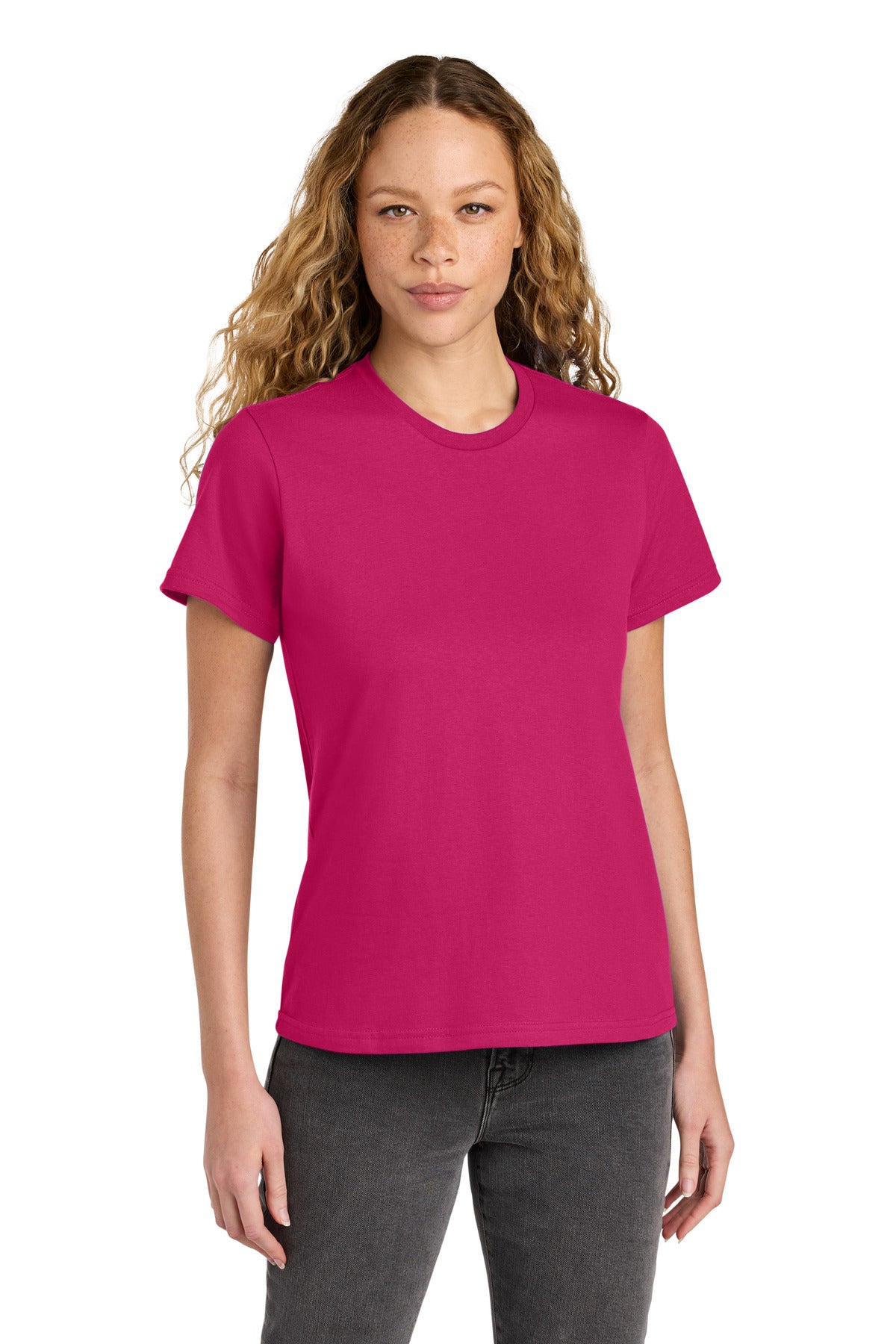 Custom logo Gildan® Women's Softstyle® Midweight Tee 65000L in Heliconia