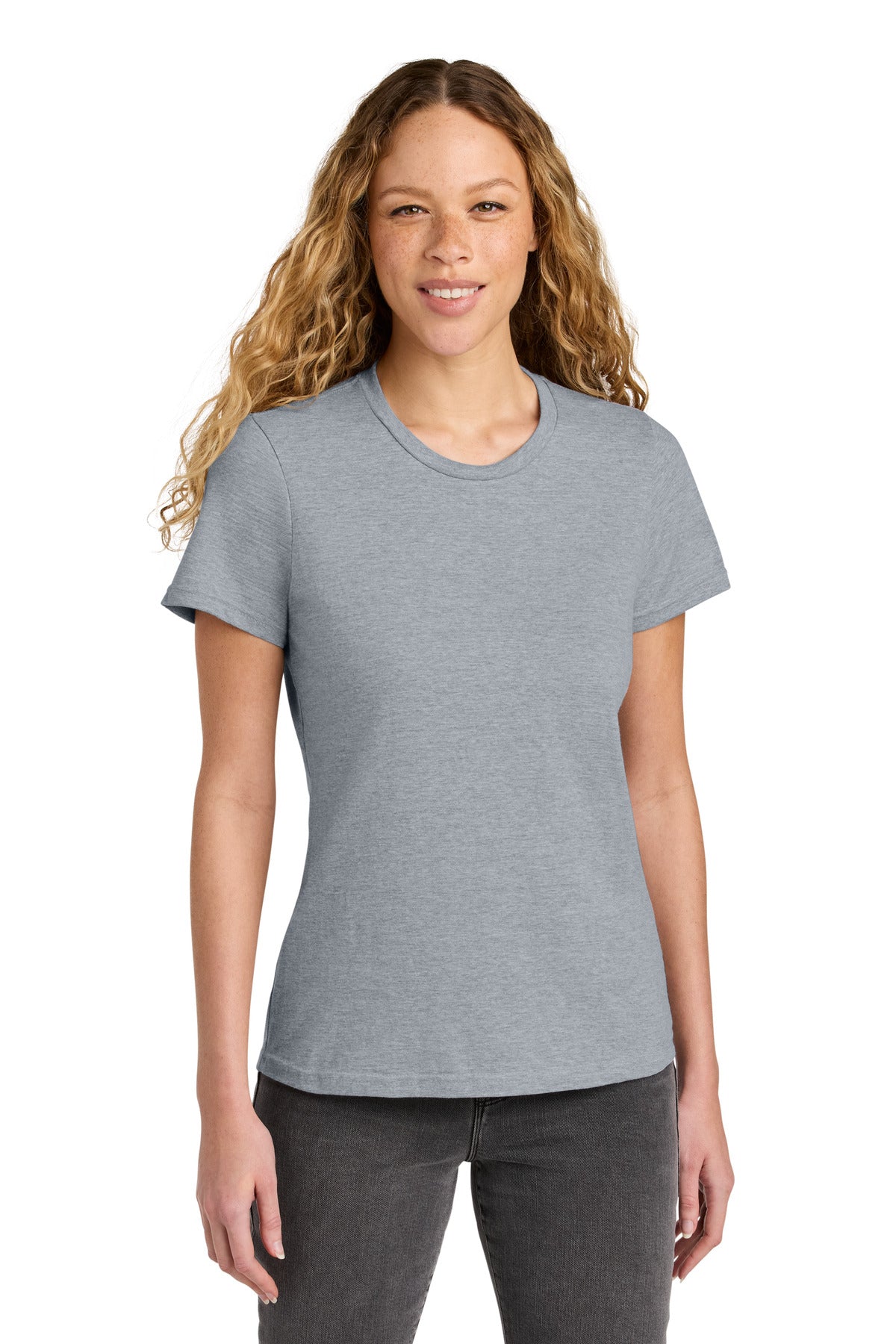 Custom logo Gildan® Women's Softstyle® Midweight Tee 65000L in Ring Spun Sport Grey