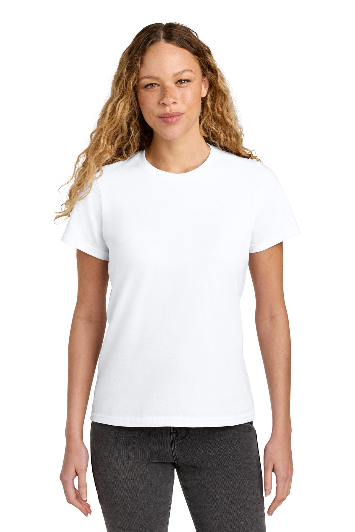 Custom logo Gildan® Women's Softstyle® Midweight Tee 65000L in White