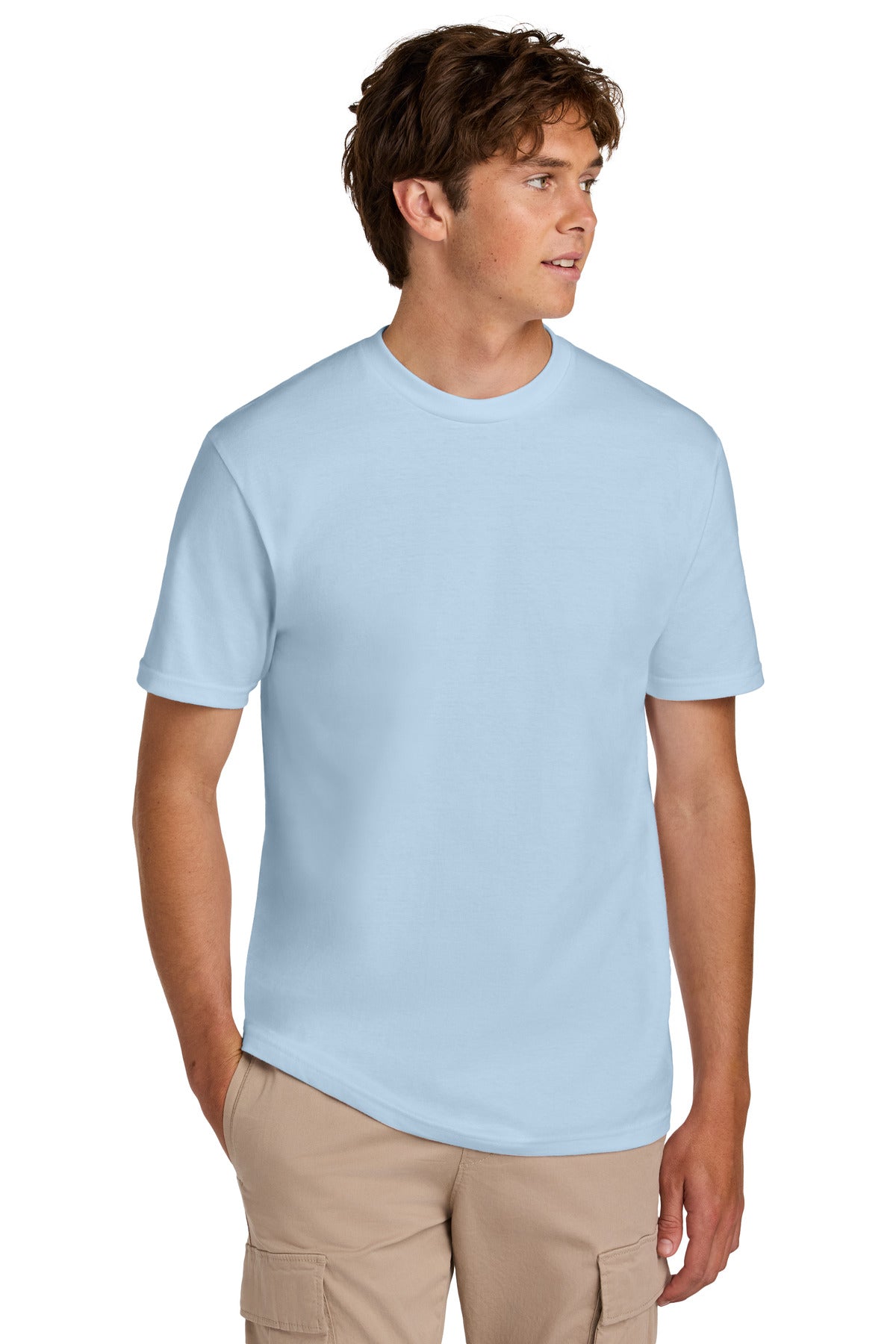 Custom logo Gildan® Softstyle® Midweight Tee 65000 in Light Blue