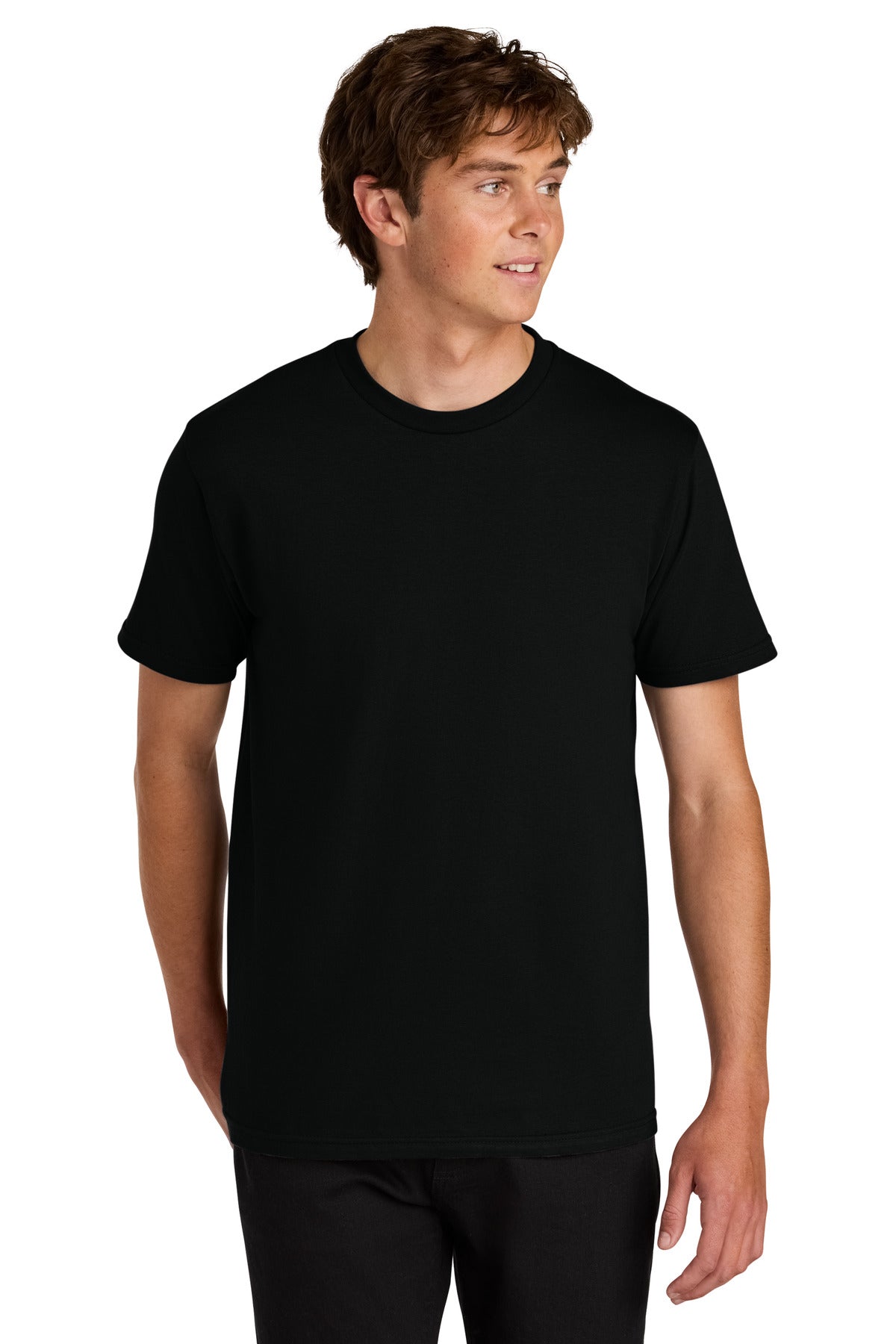 Custom logo Gildan® Softstyle® Midweight Tee 65000 in Pitch Black