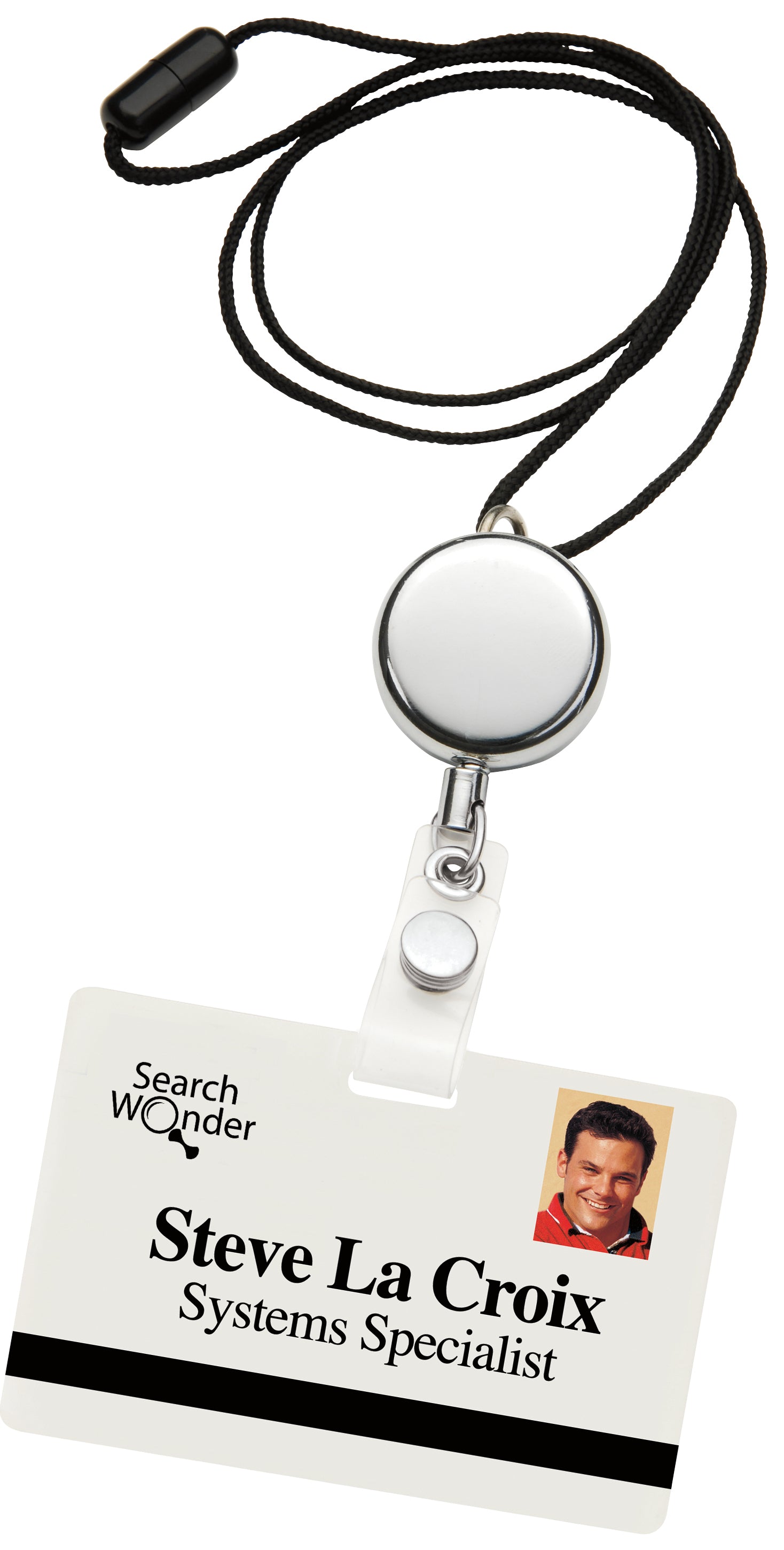 Dual Function Metal Badge Holder