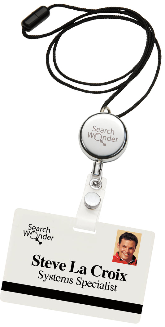 Dual Function Metal Badge Holder