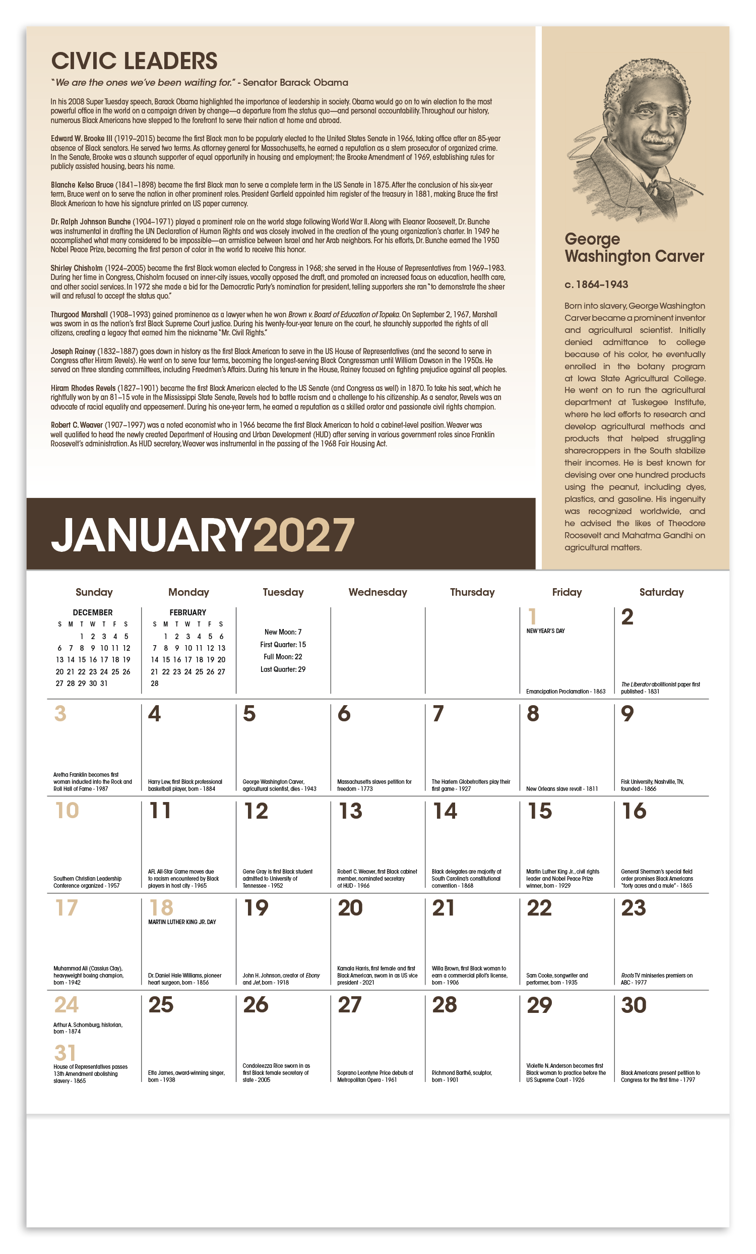 African-American Heritage: Family Calendar