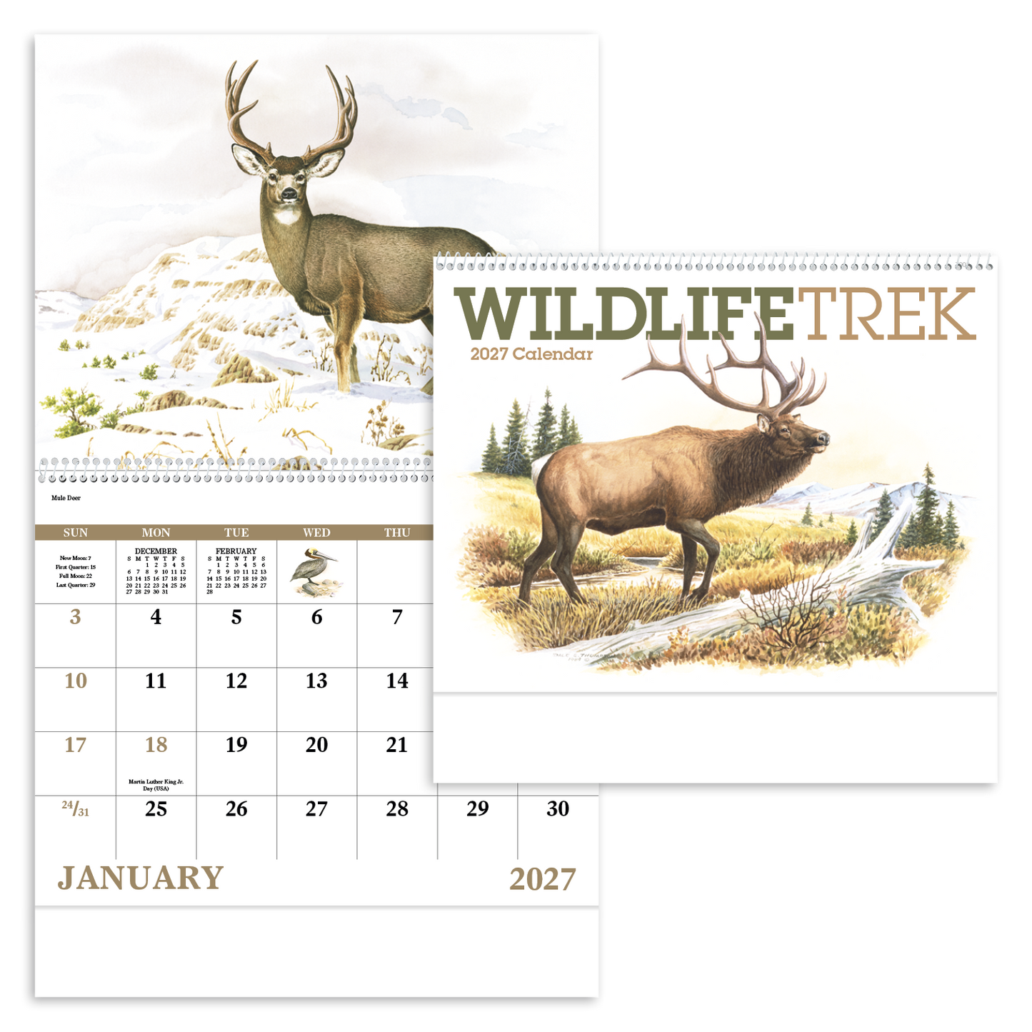 Wildlife Trek - Spiral Calendar