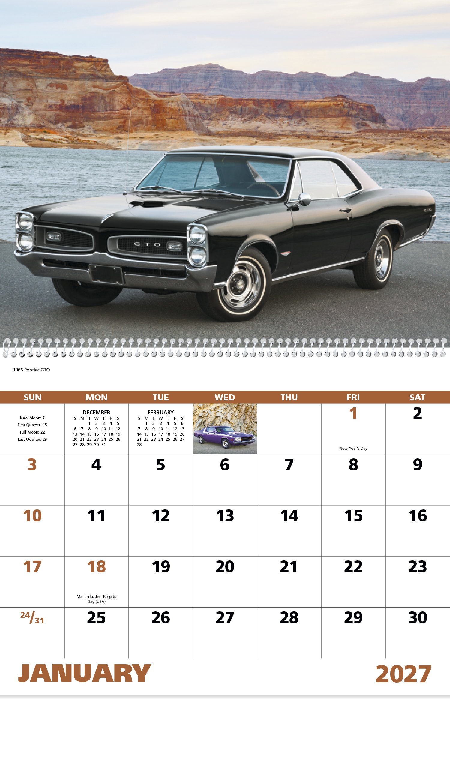 Muscle Thunder - Spiral Calendar