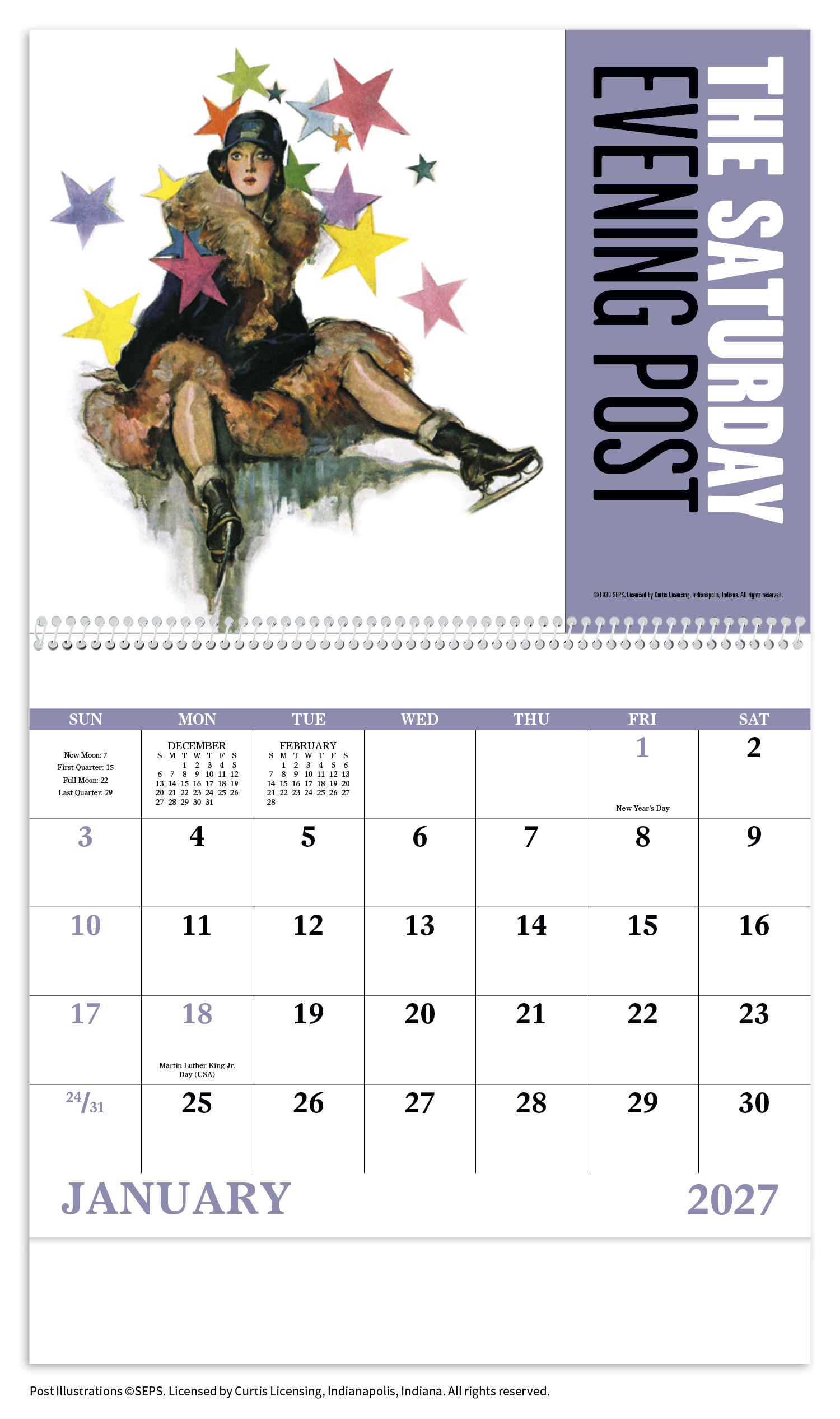 The Saturday Evening Post - Spiral Calendar