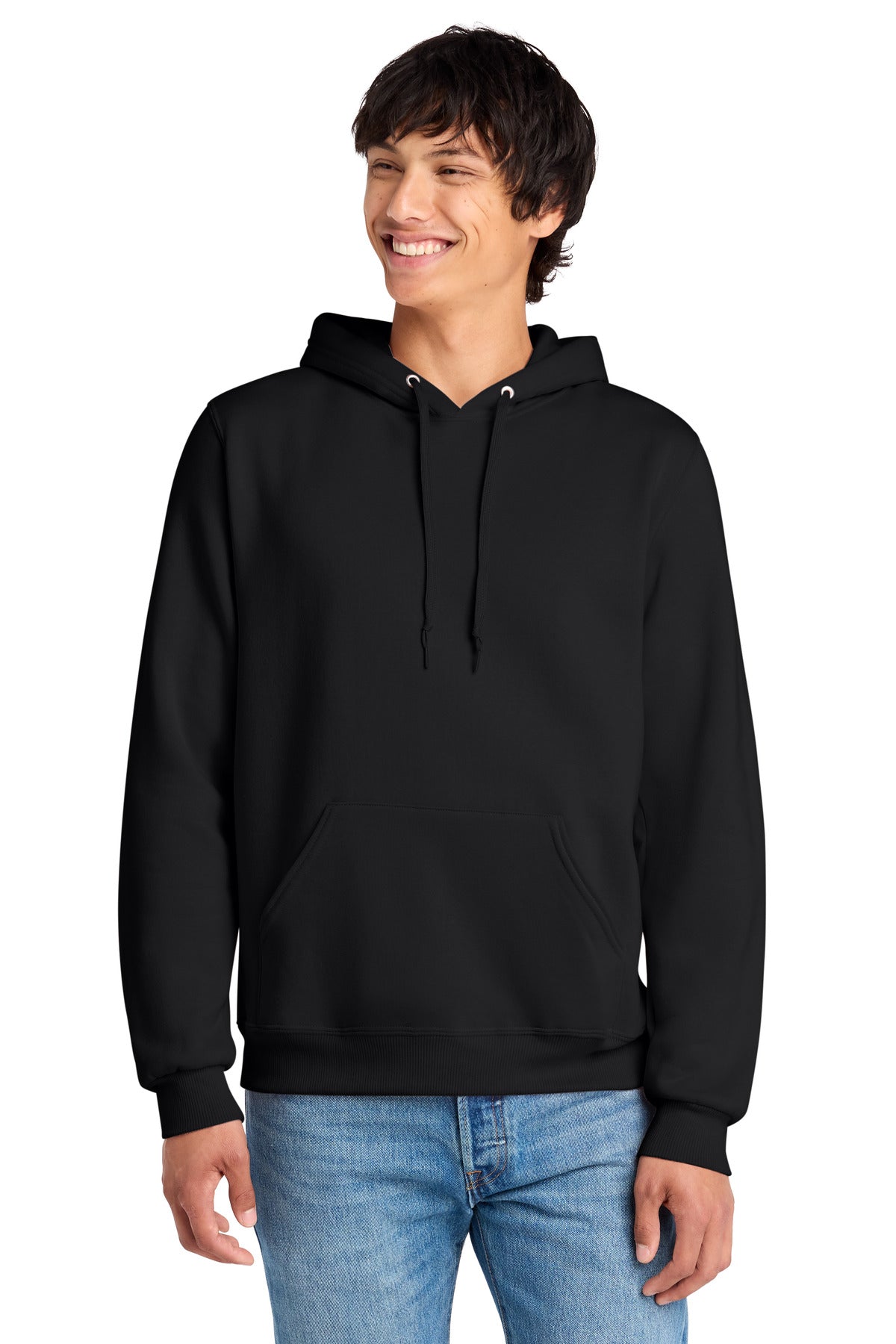 Custom logo Jerzees Eco® Premium Blend Pullover Hooded Sweatshirt 700M in Black Ink