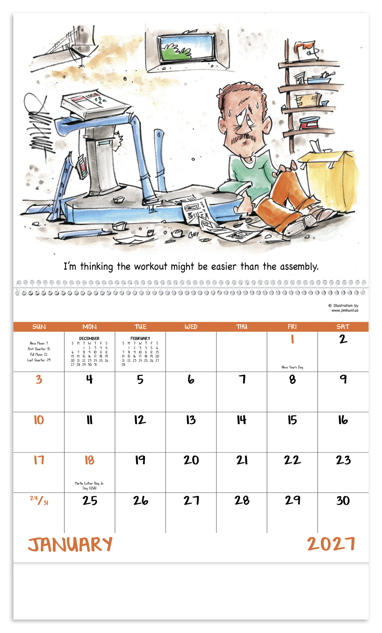 Laughing It Up! - Spiral Calendar