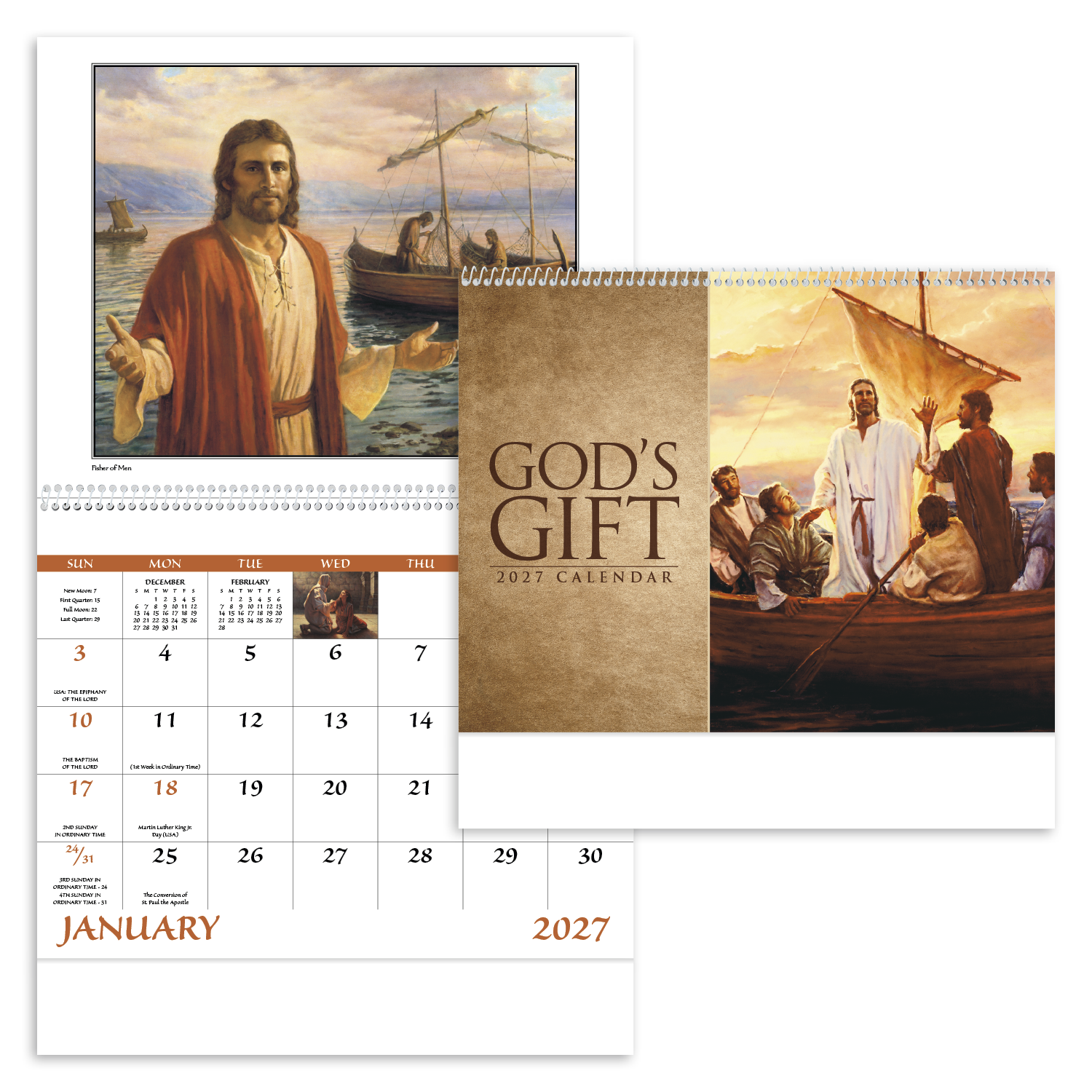 God's Gift w Funeral Pre-Planning Sheet - Spiral Calendar