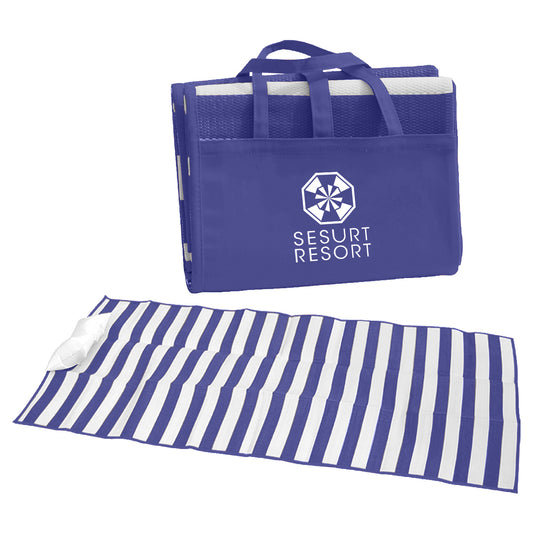 Custom logo Beach Mat in Blank