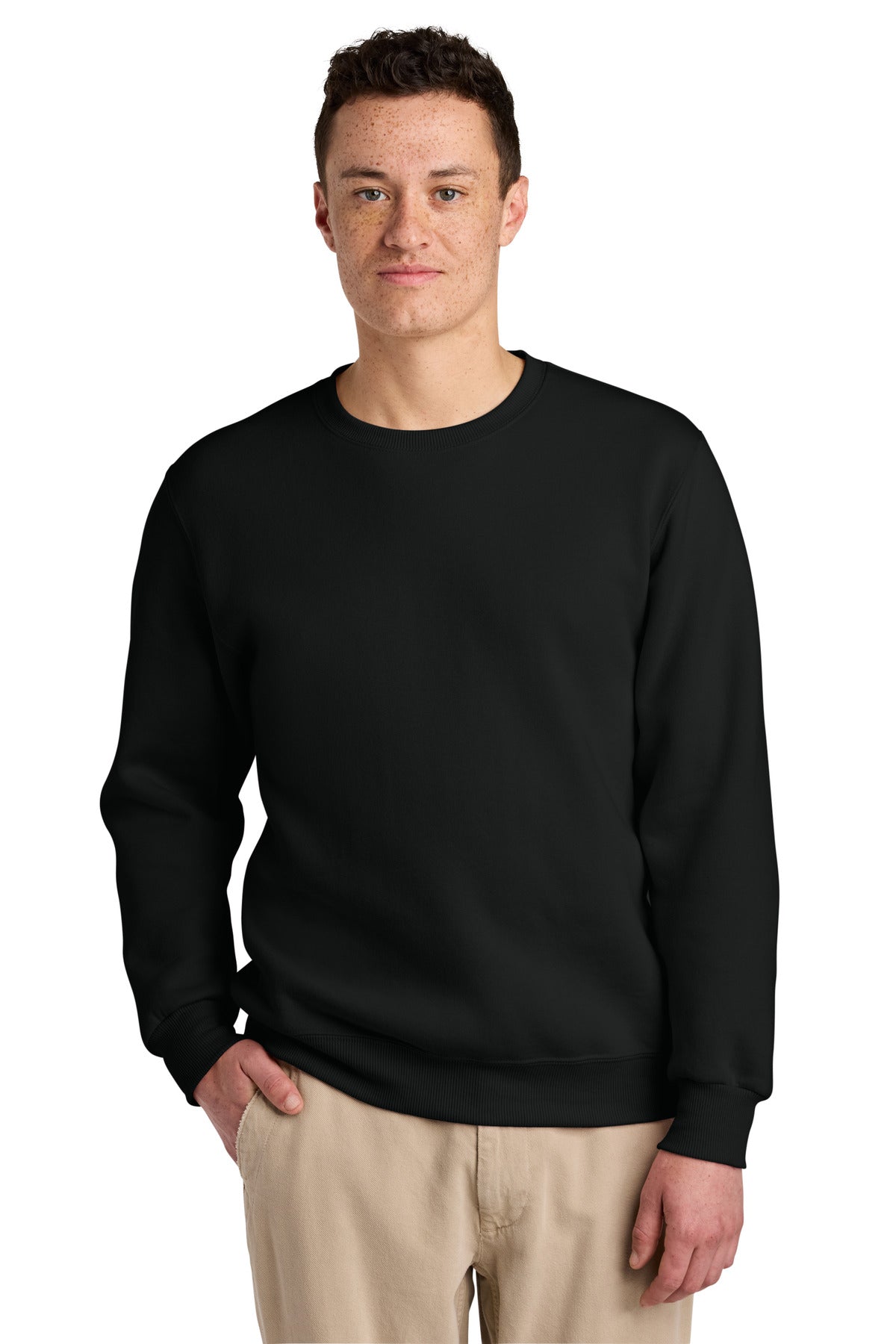 Custom logo Jerzees Eco® Premium Blend Crewneck Sweatshirt 701M in Black Ink