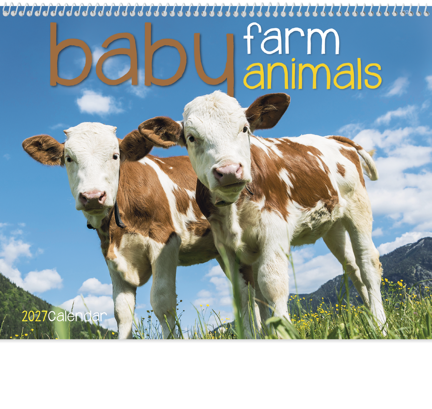 Baby Farm Animals - Spiral Calendar