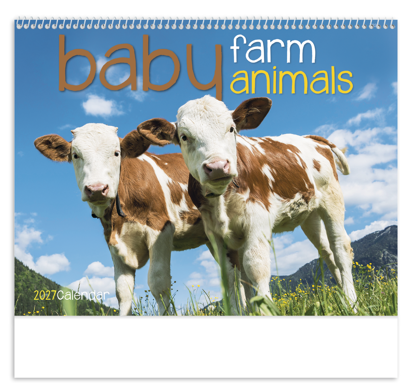 Baby Farm Animals - Spiral Calendar