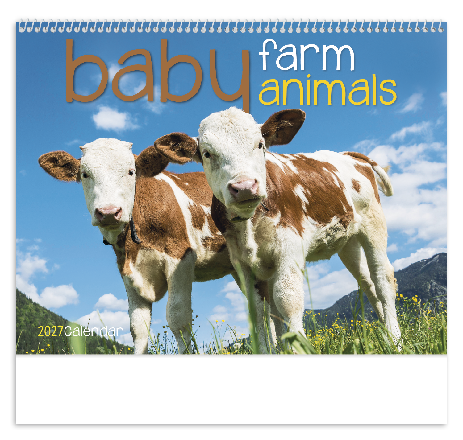 Baby Farm Animals - Spiral Calendar