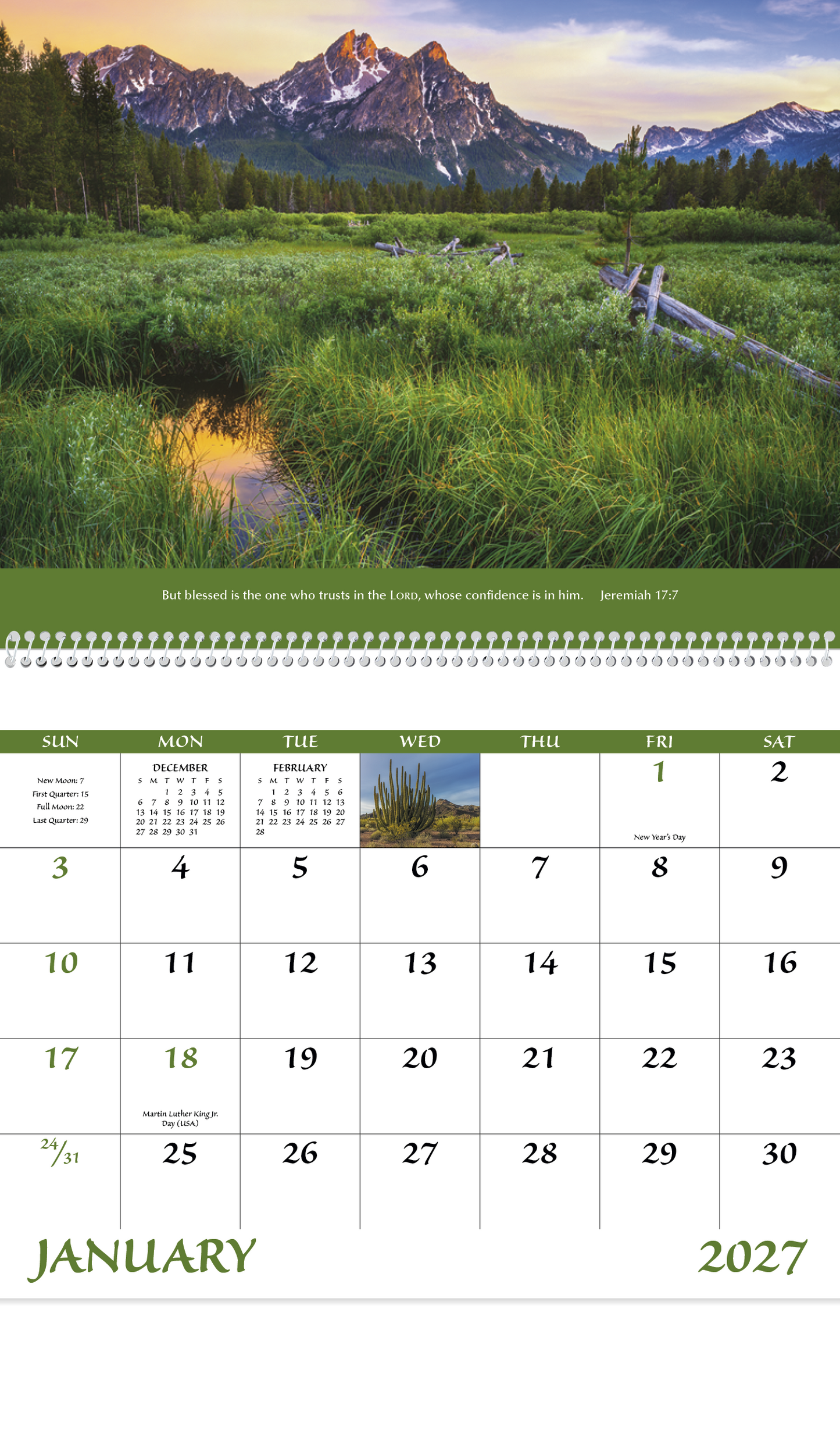 Eternal Word without Funeral Planner - Spiral Calendar