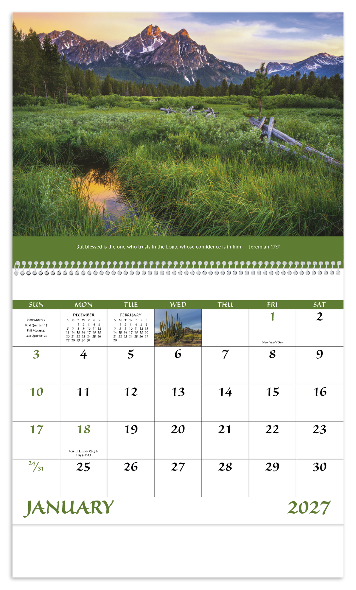 Eternal Word without Funeral Planner - Spiral Calendar