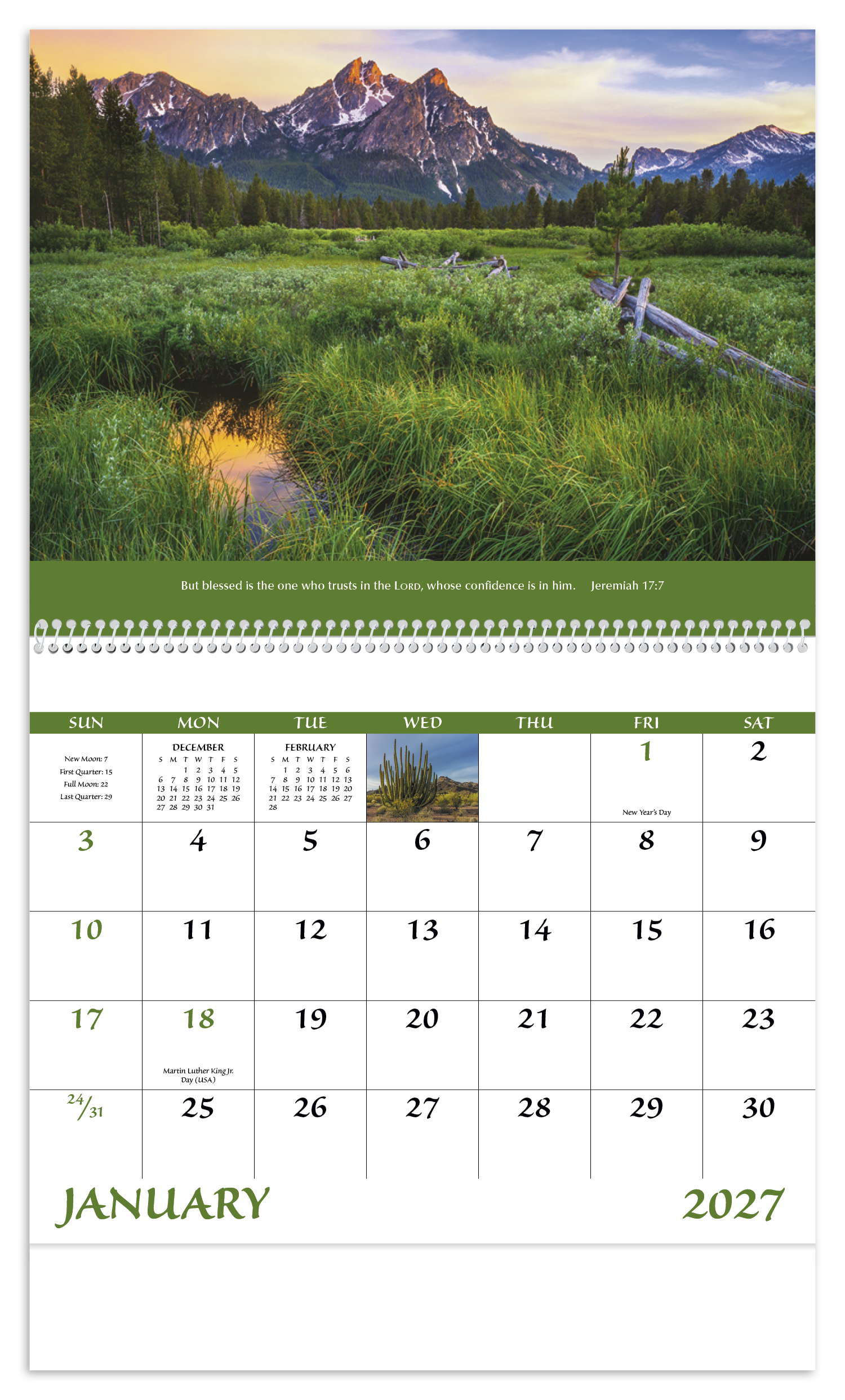 Eternal Word without Funeral Planner - Spiral Calendar