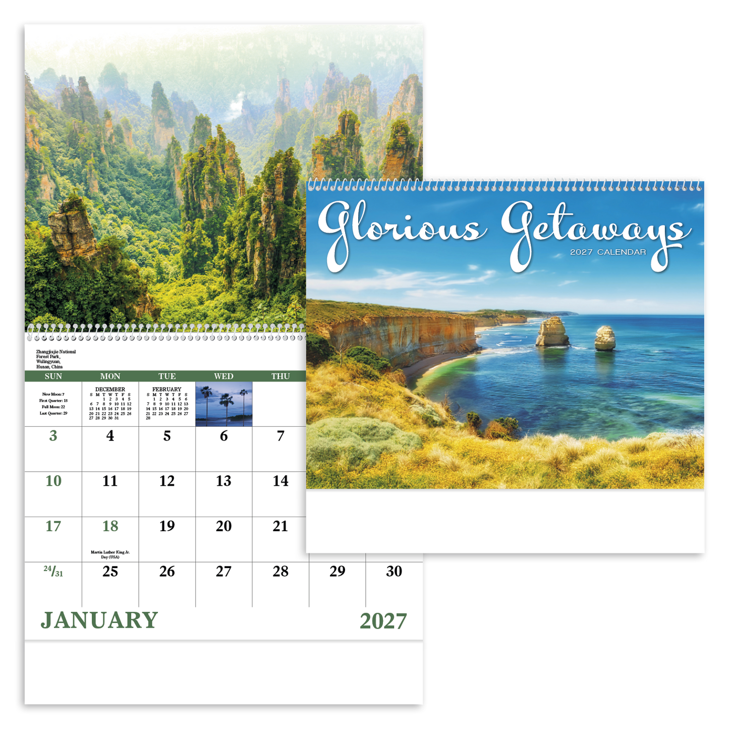 Glorious Getaways - Spiral Calendar