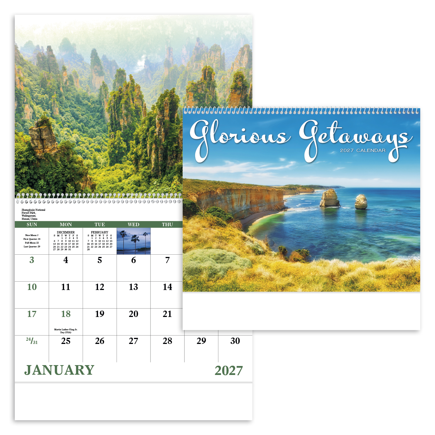 Glorious Getaways - Spiral Calendar