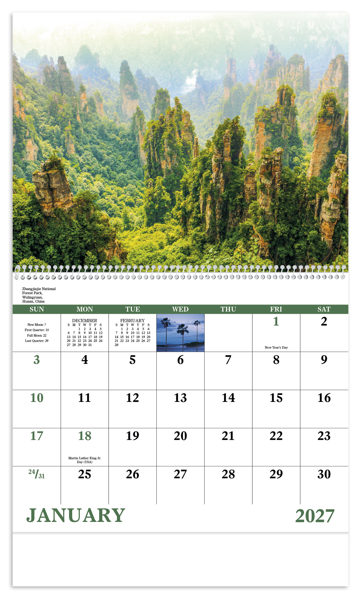 Glorious Getaways - Spiral Calendar