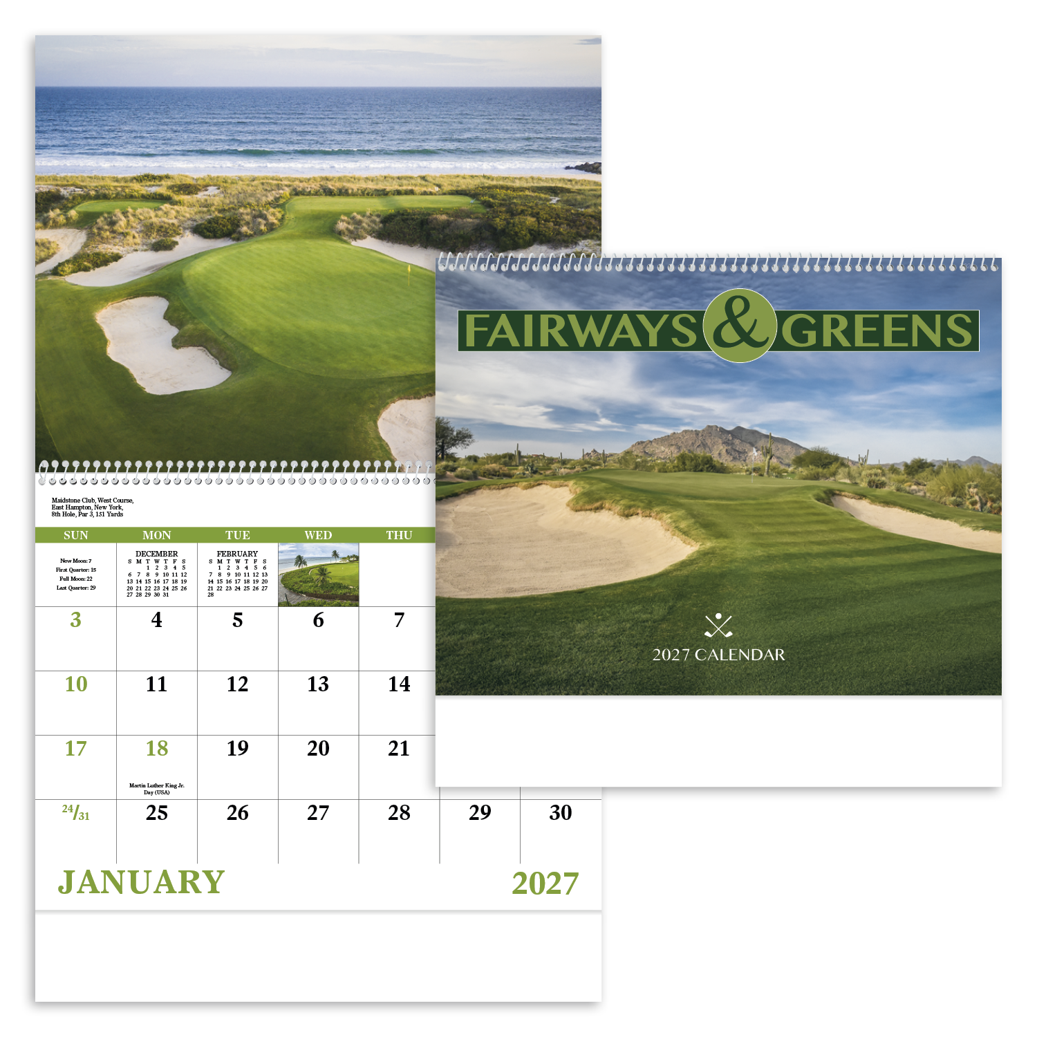 Fairways & Greens - Spiral Calendar
