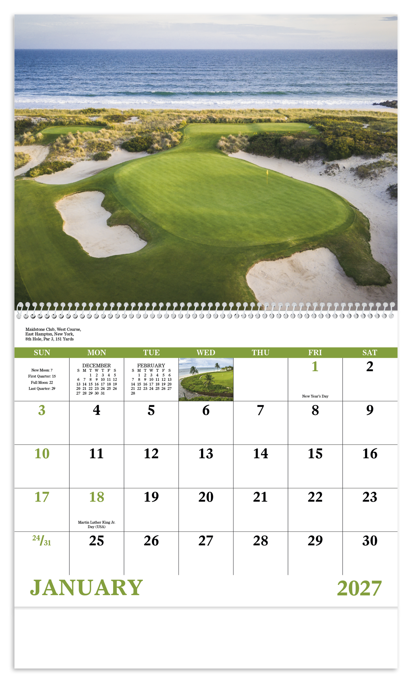 Fairways & Greens - Spiral Calendar
