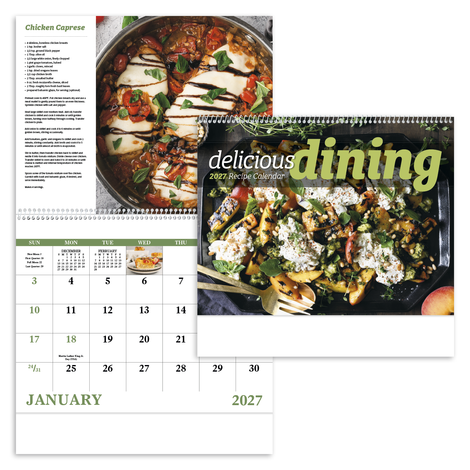 Delicious Dining - Spiral Calendar