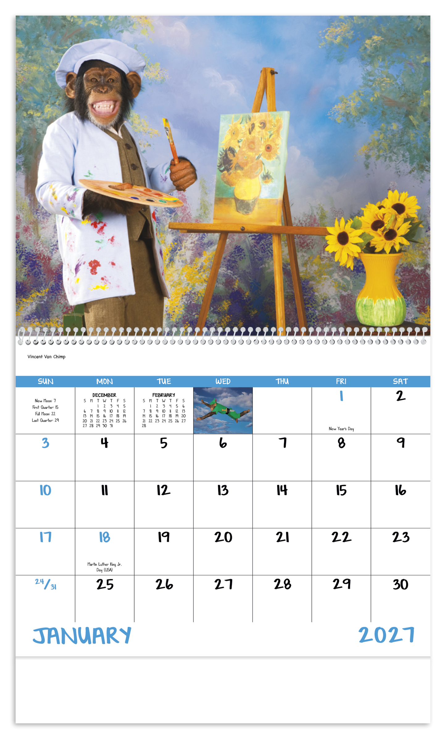 Monkey Mischief - Spiral Calendar