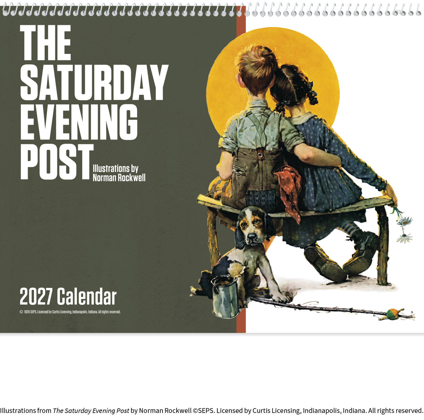 The Saturday Evening Post Illustrations by Norman Rockwell – Spiral Calendar