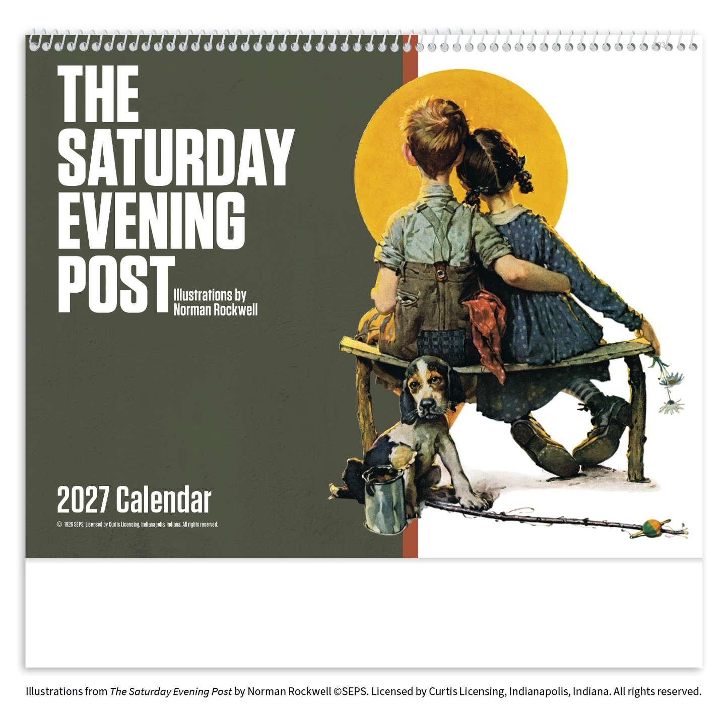 The Saturday Evening Post Illustrations by Norman Rockwell – Spiral Calendar