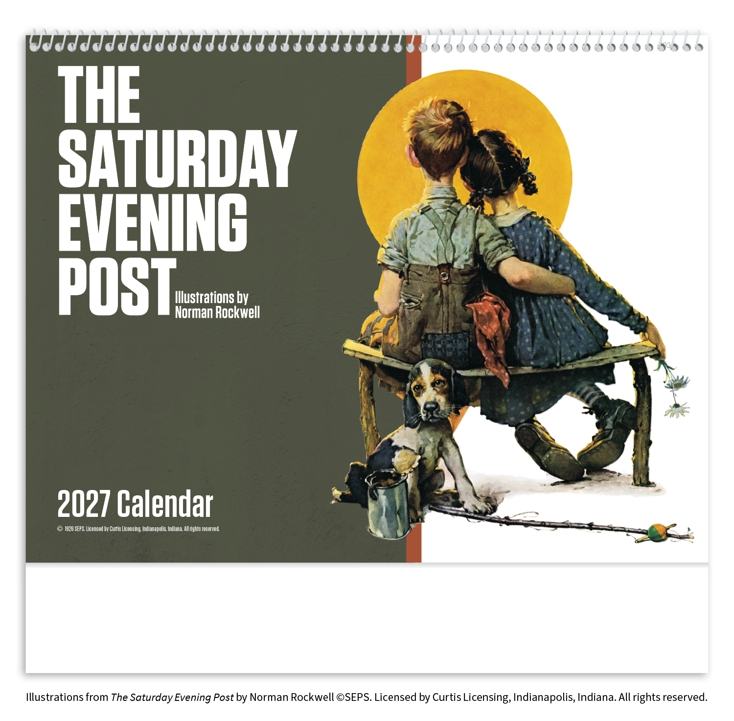 The Saturday Evening Post Illustrations by Norman Rockwell – Spiral Calendar