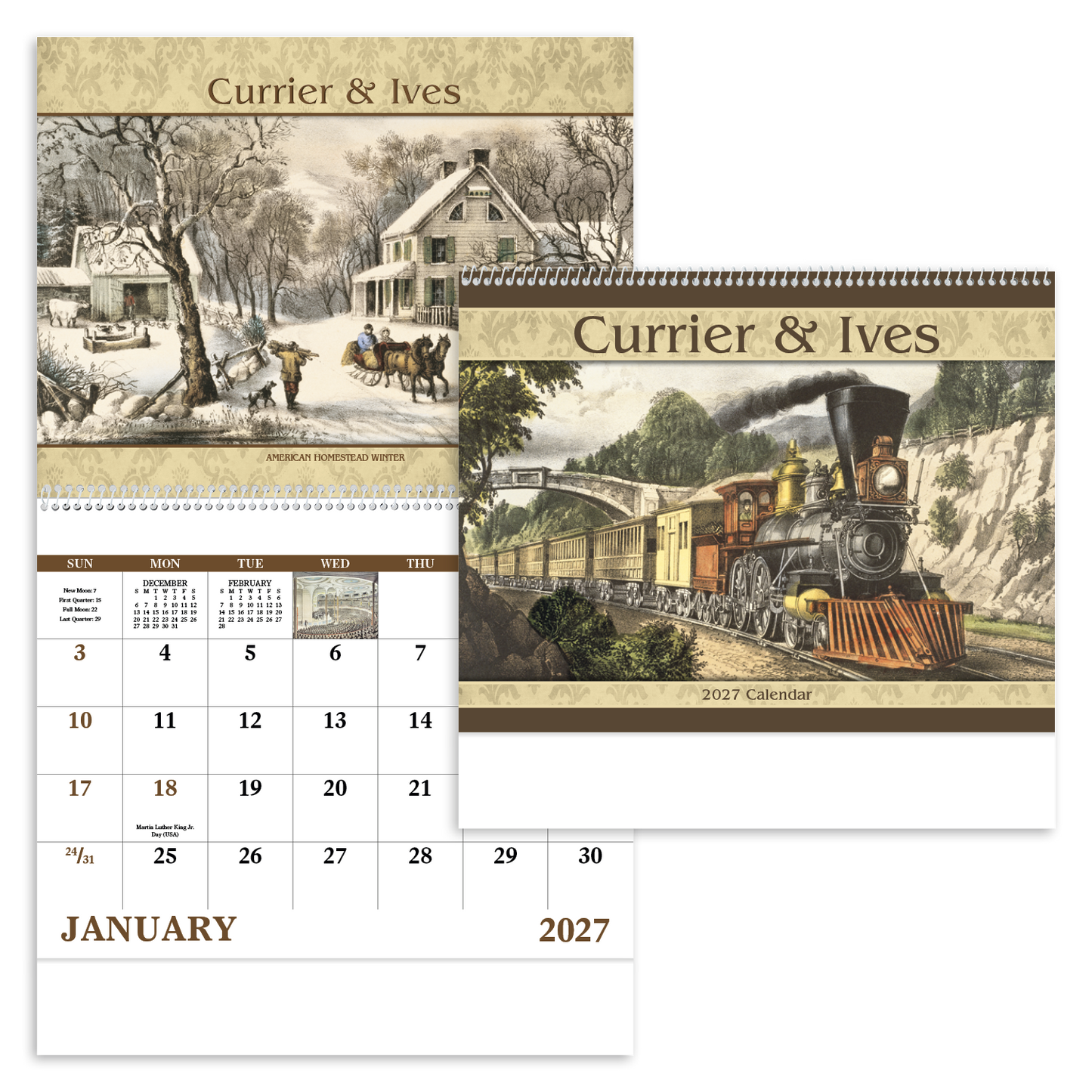 Currier & Ives - Spiral Calendar