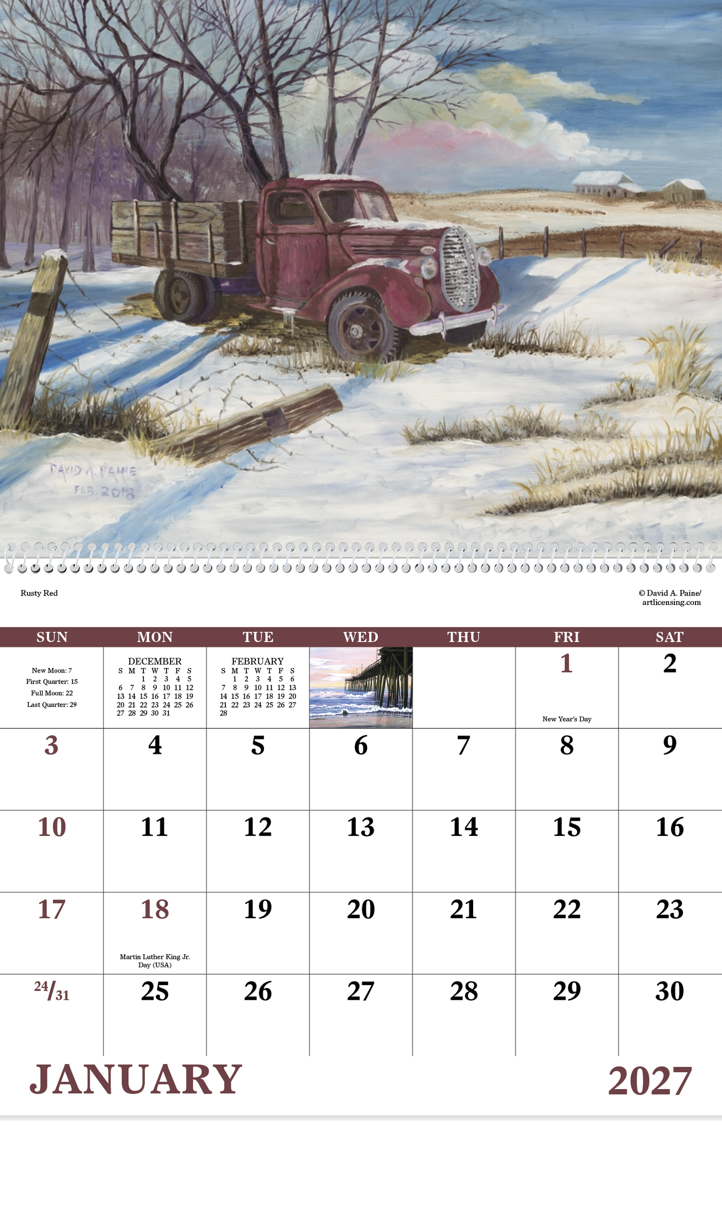 Scenic Memories - Spiral Calendar