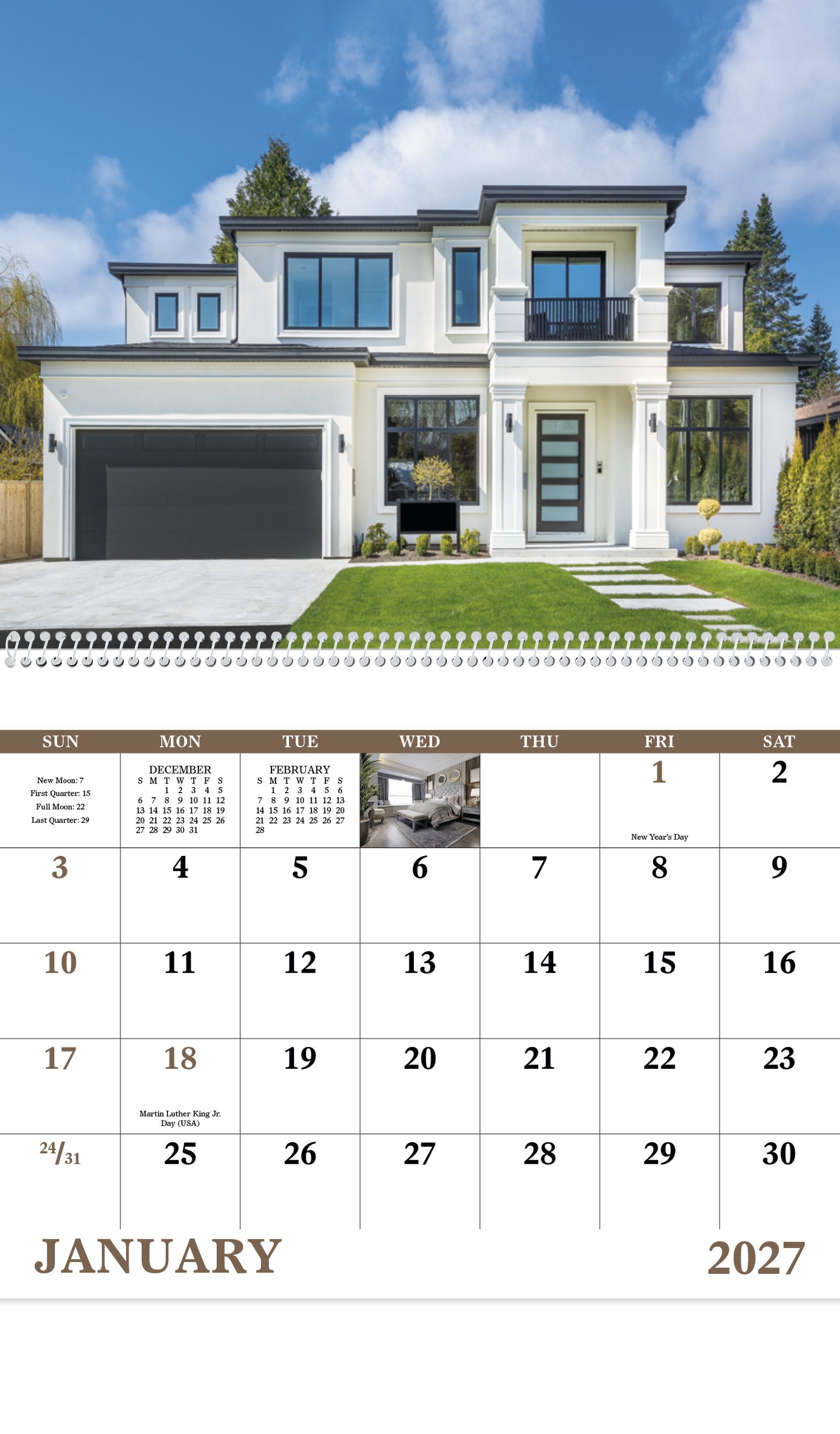Welcome Home - Spiral Calendar