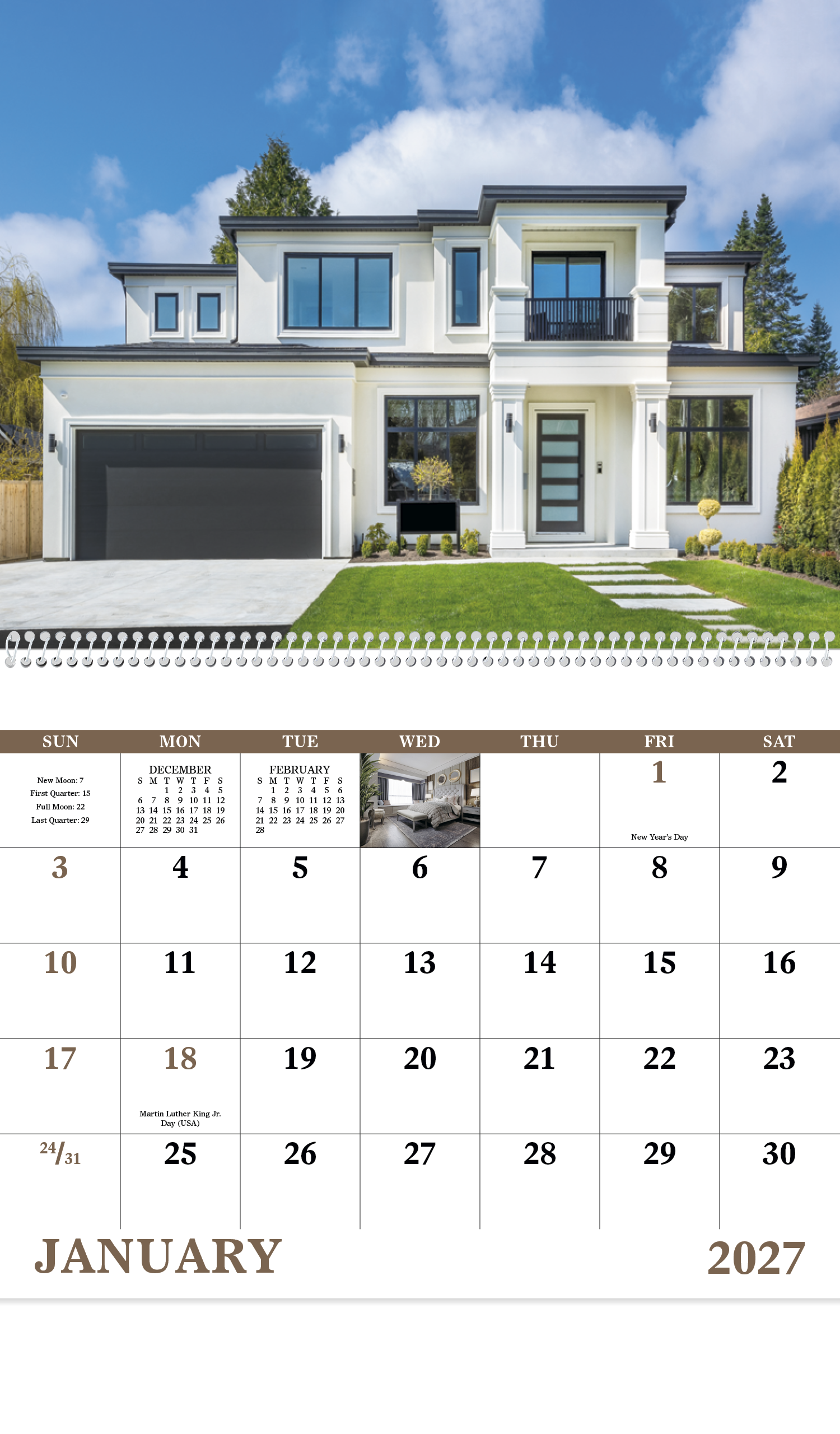 Welcome Home - Spiral Calendar