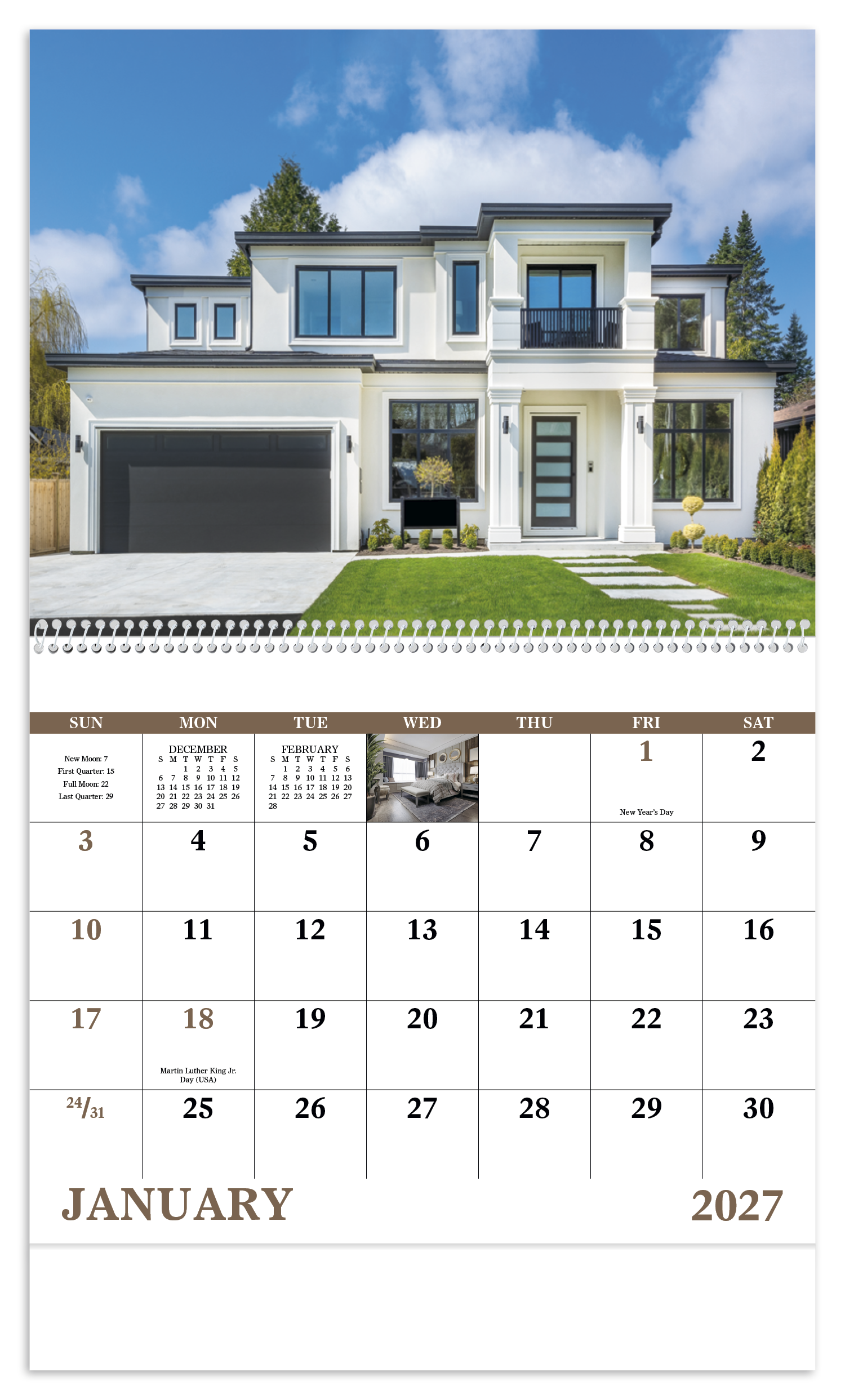 Welcome Home - Spiral Calendar