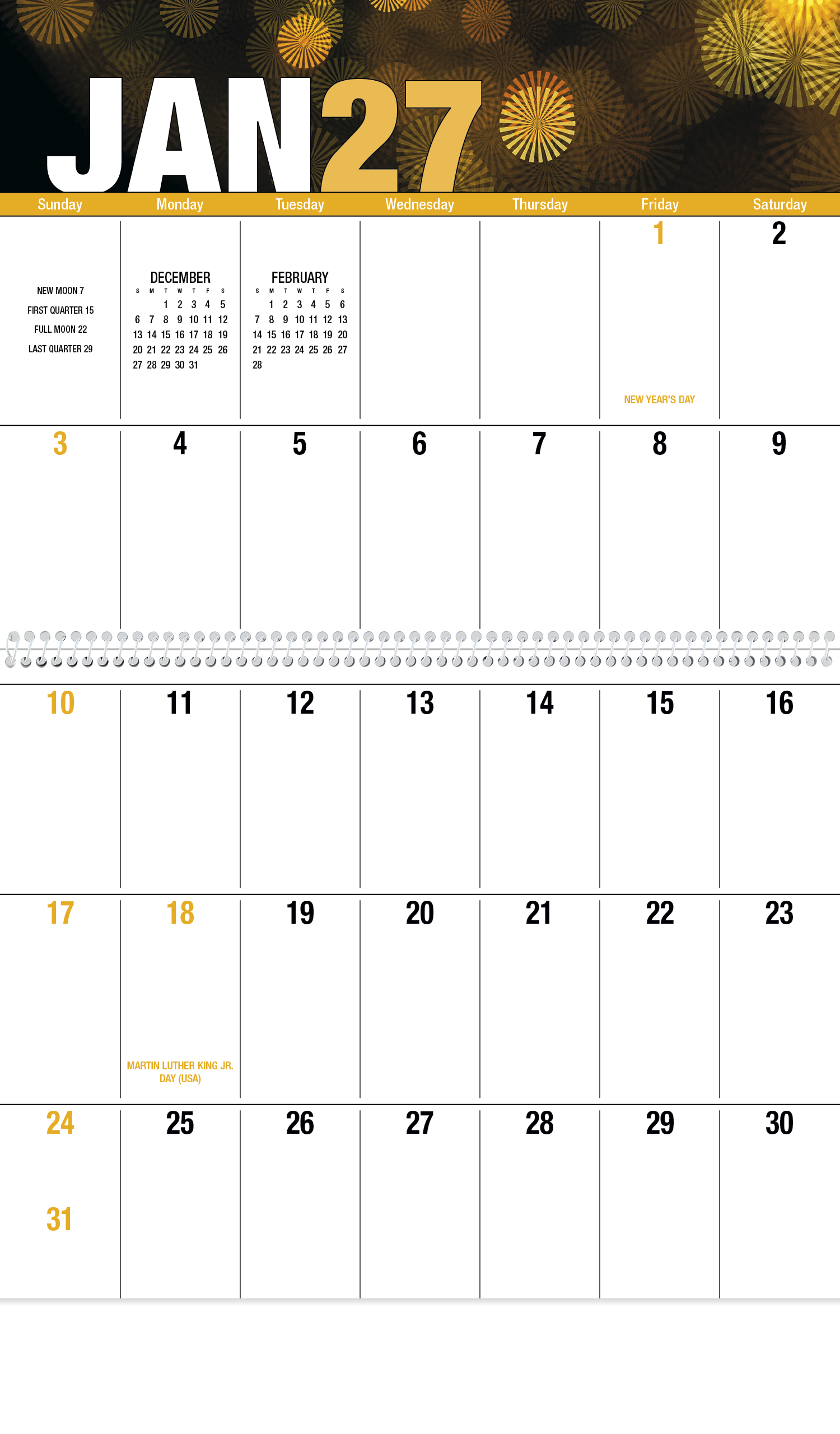Seasonal Expressions Big Block Calendar