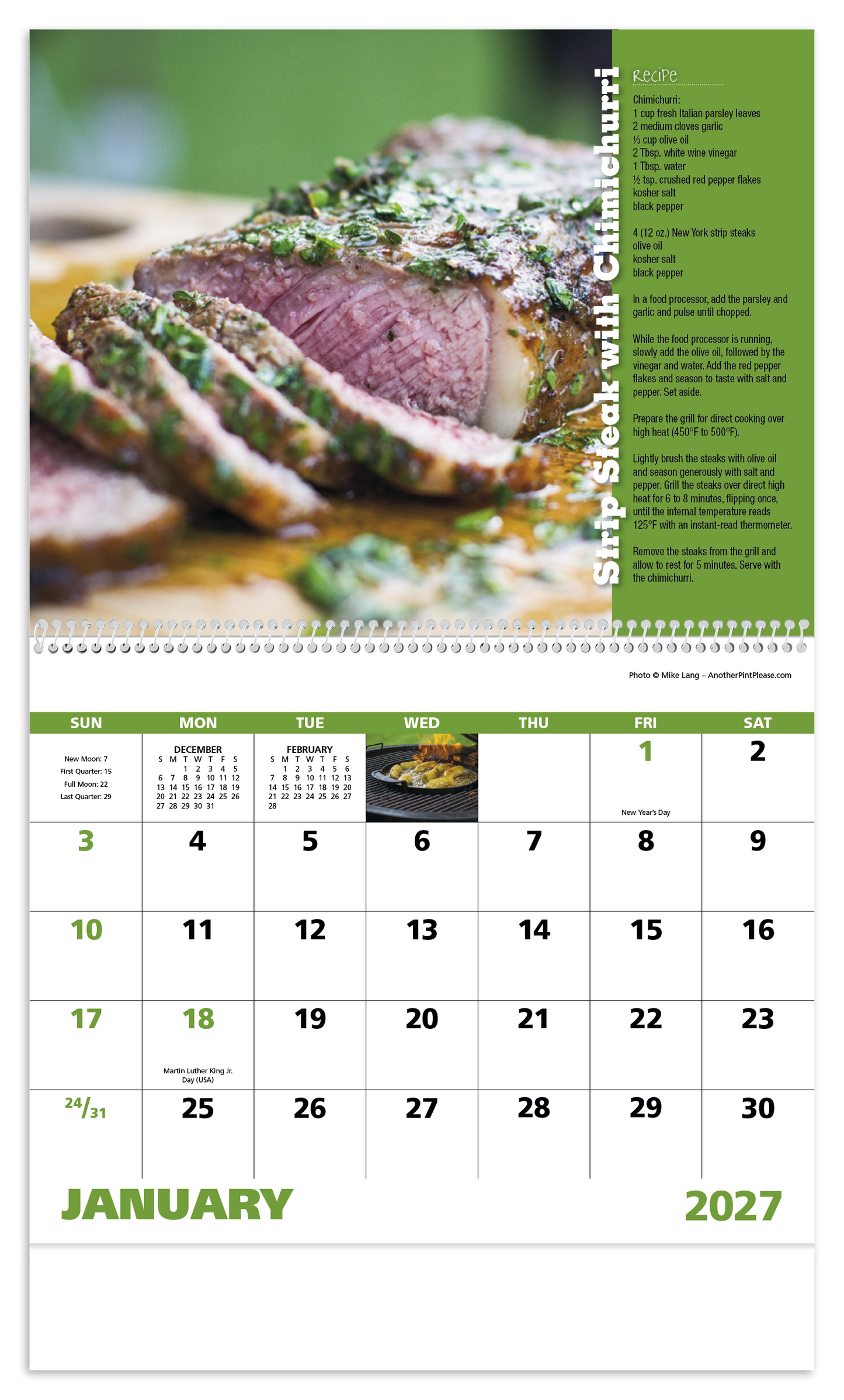 Grilling - Spiral Calendar