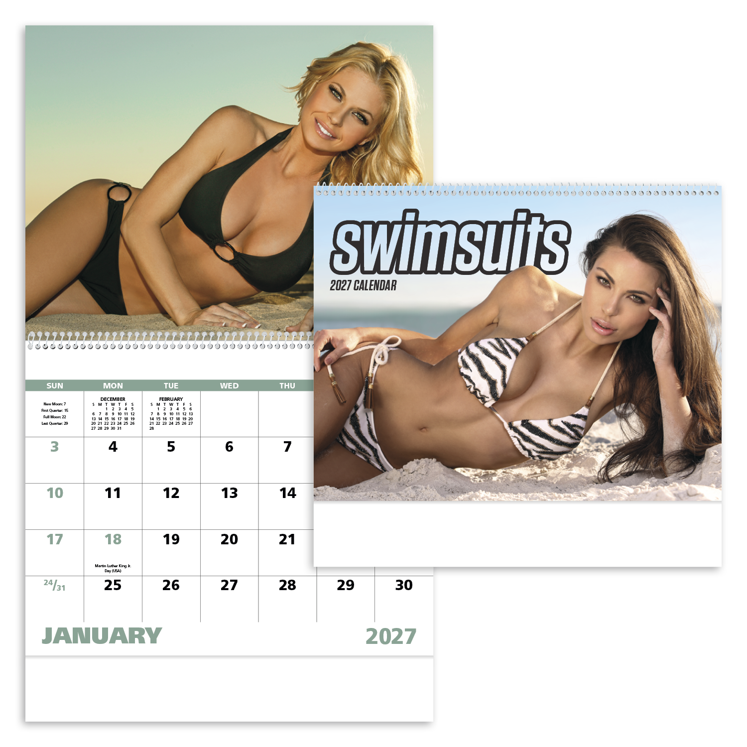 Swimsuits - Spiral Calendar