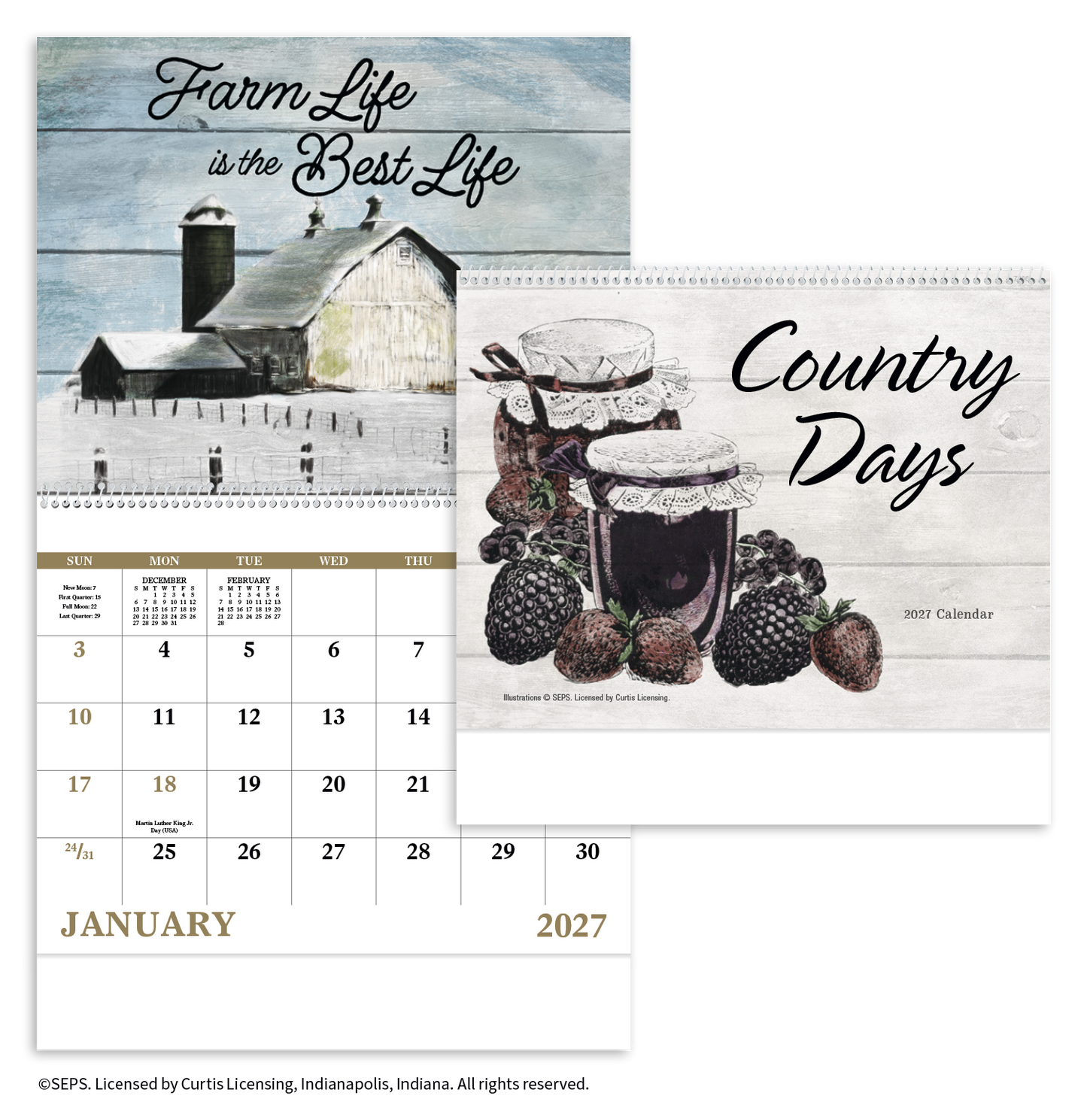 Country Days - Spiral Calendar