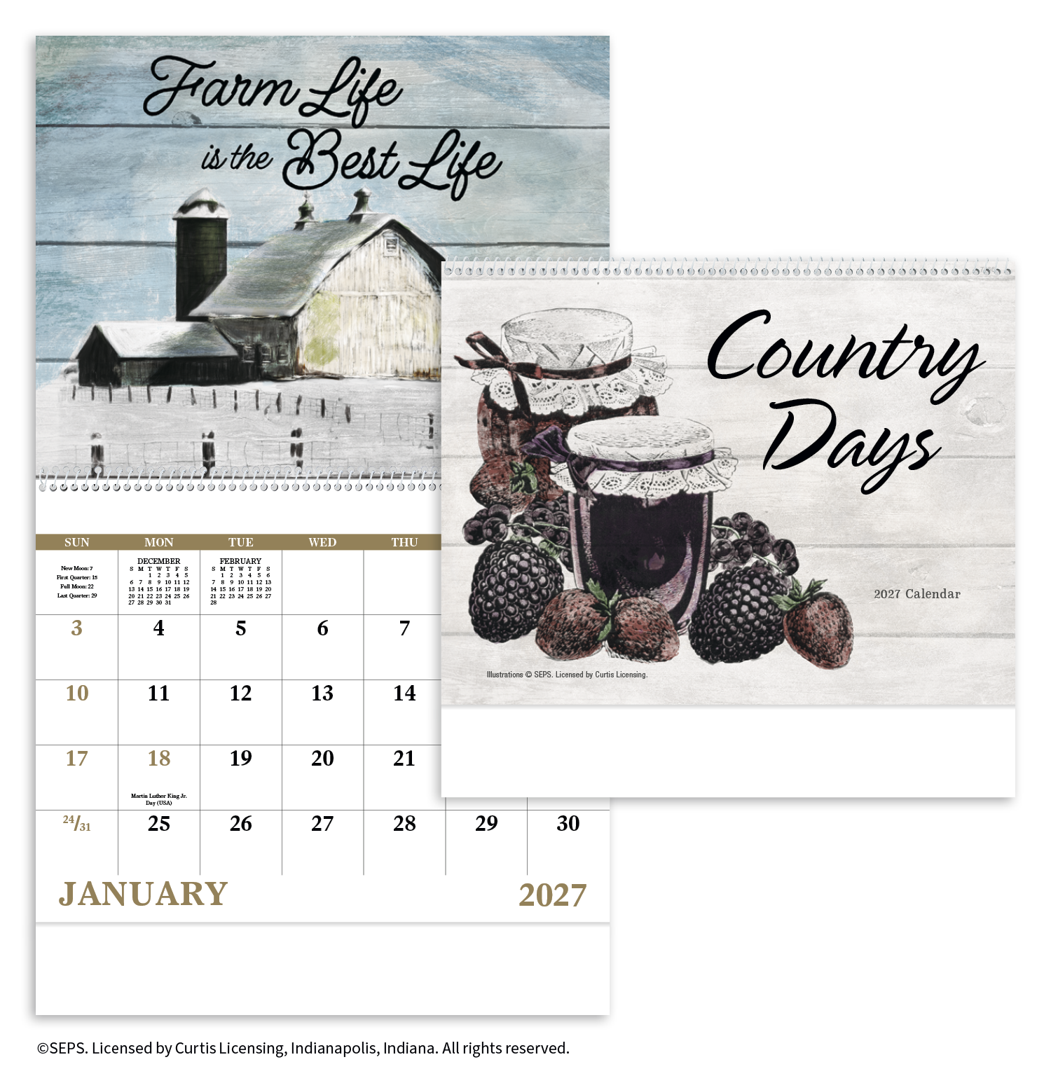 Country Days - Spiral Calendar