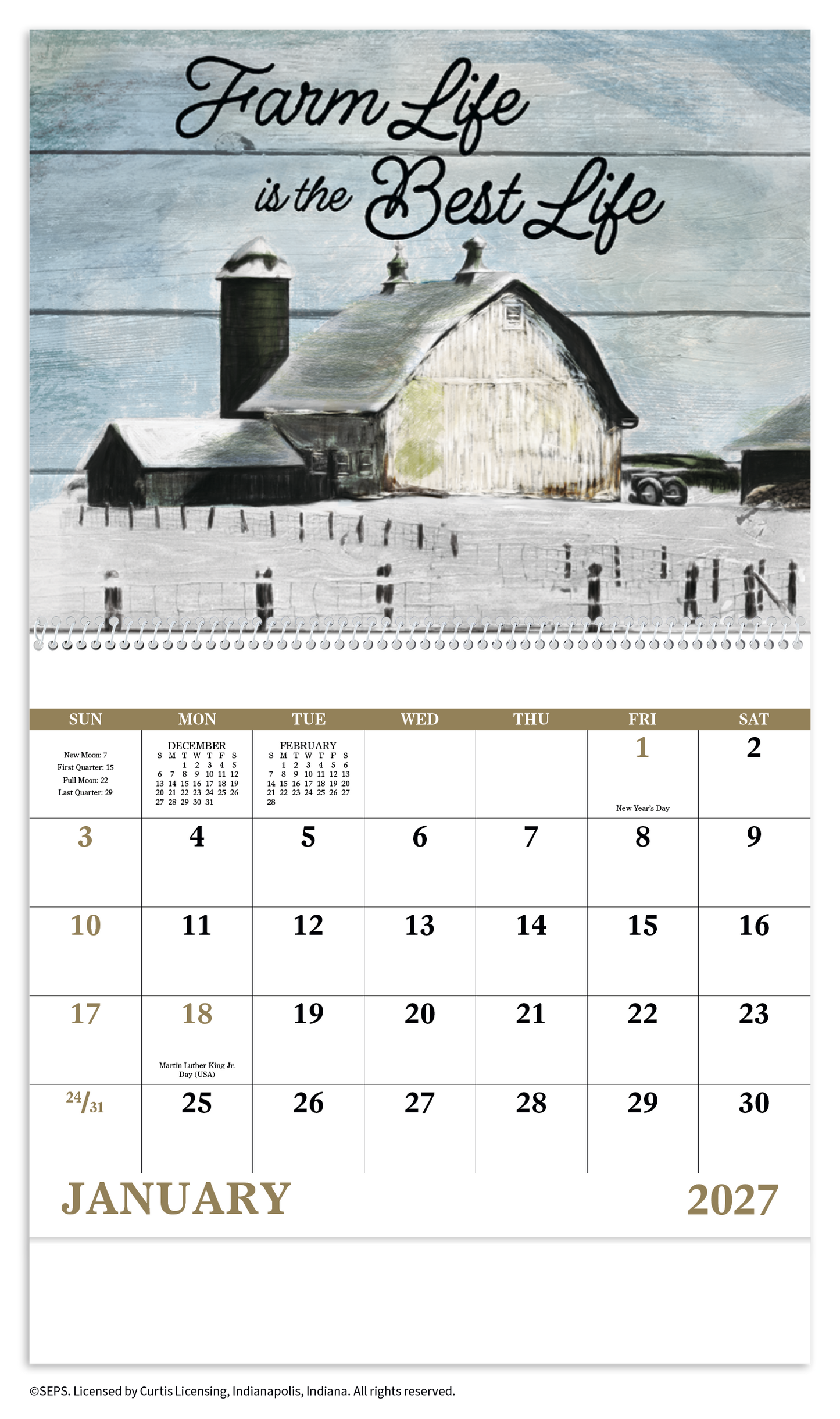 Country Days - Spiral Calendar