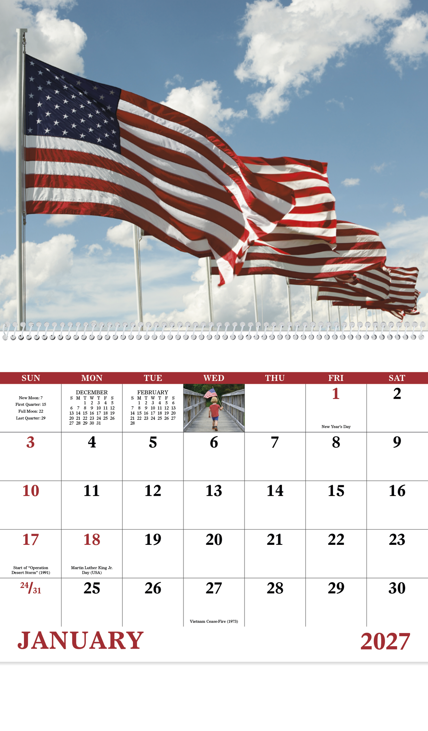 Celebrate America - Spiral Calendar