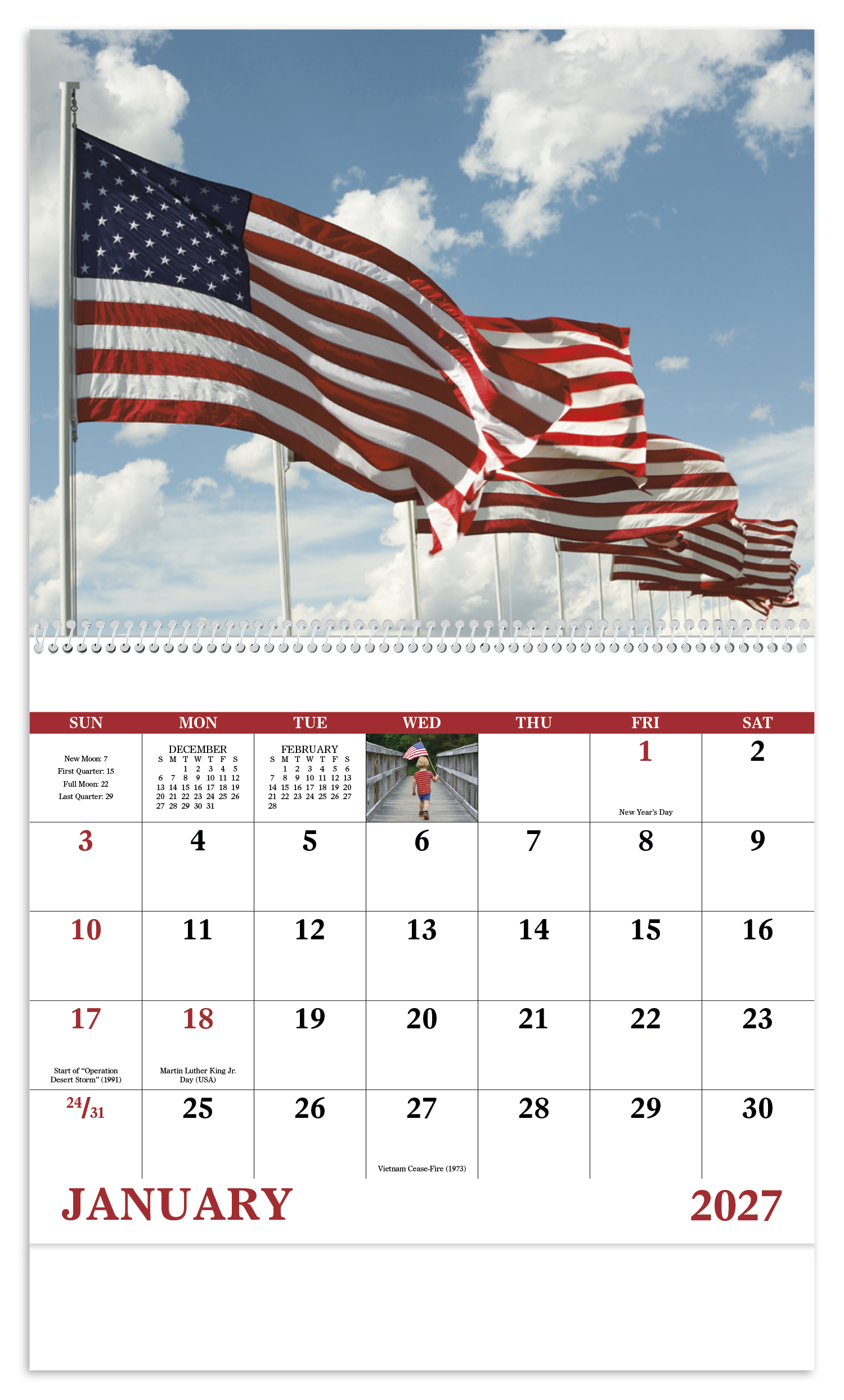 Celebrate America - Spiral Calendar