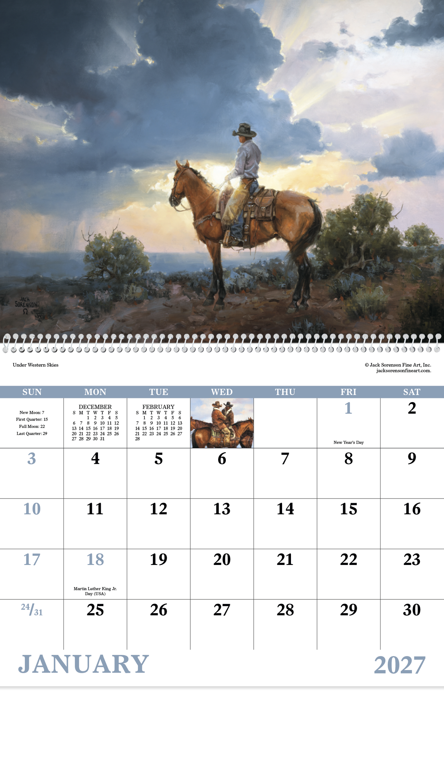 Western Frontier - Spiral Calendar