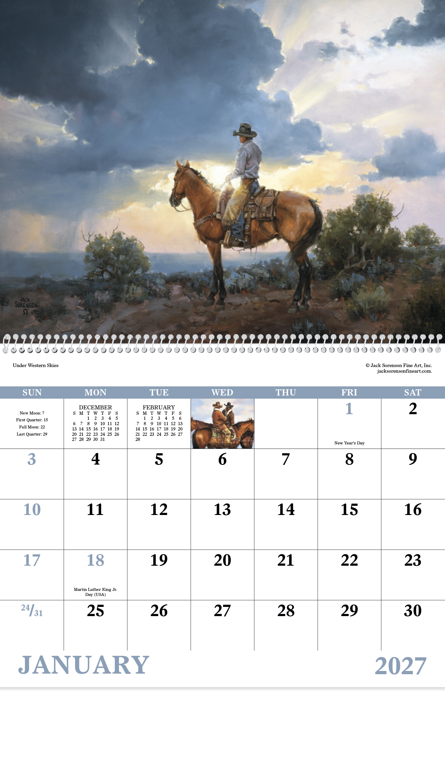Western Frontier - Spiral Calendar