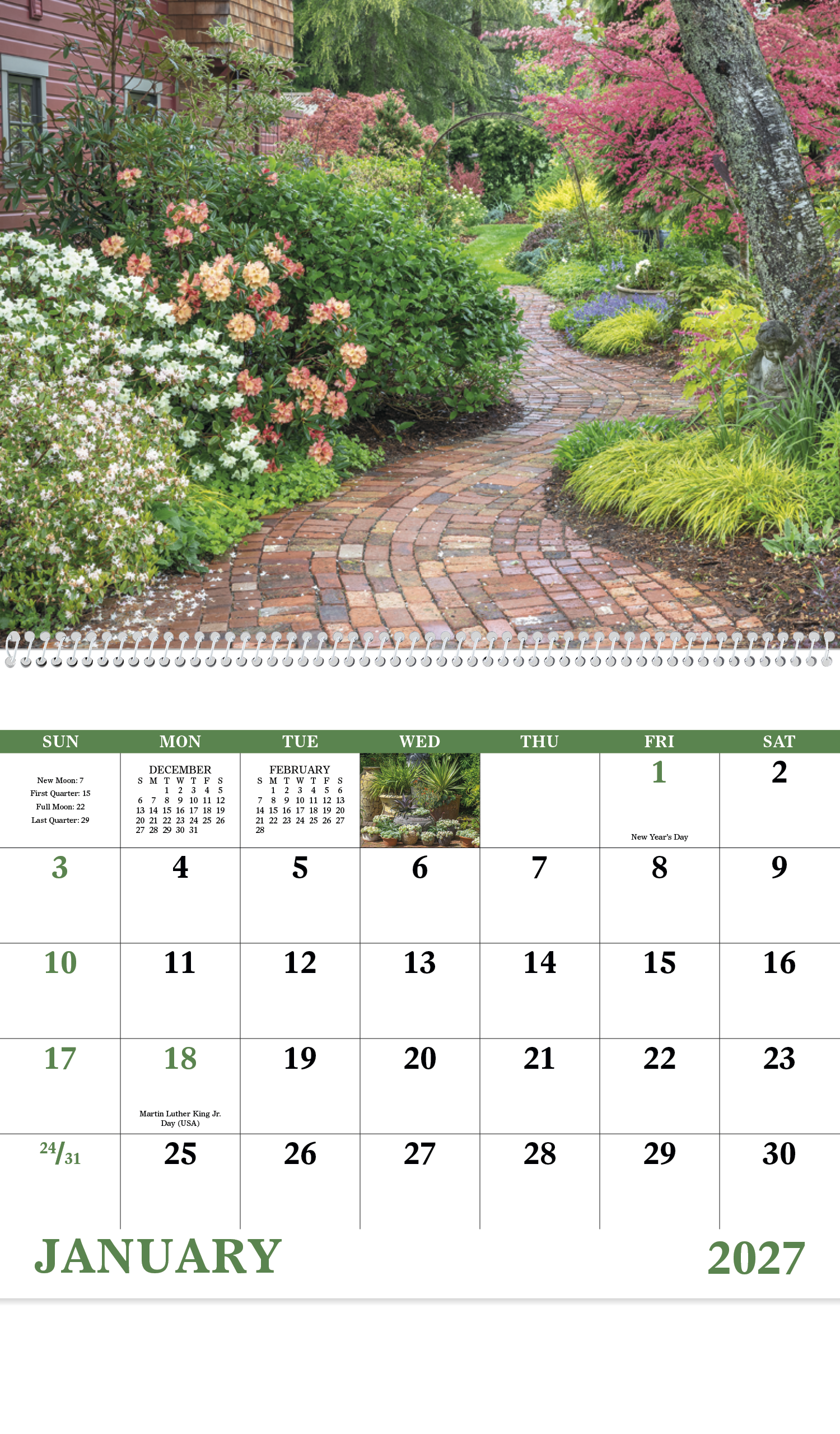 Garden Walk - Spiral Calendar